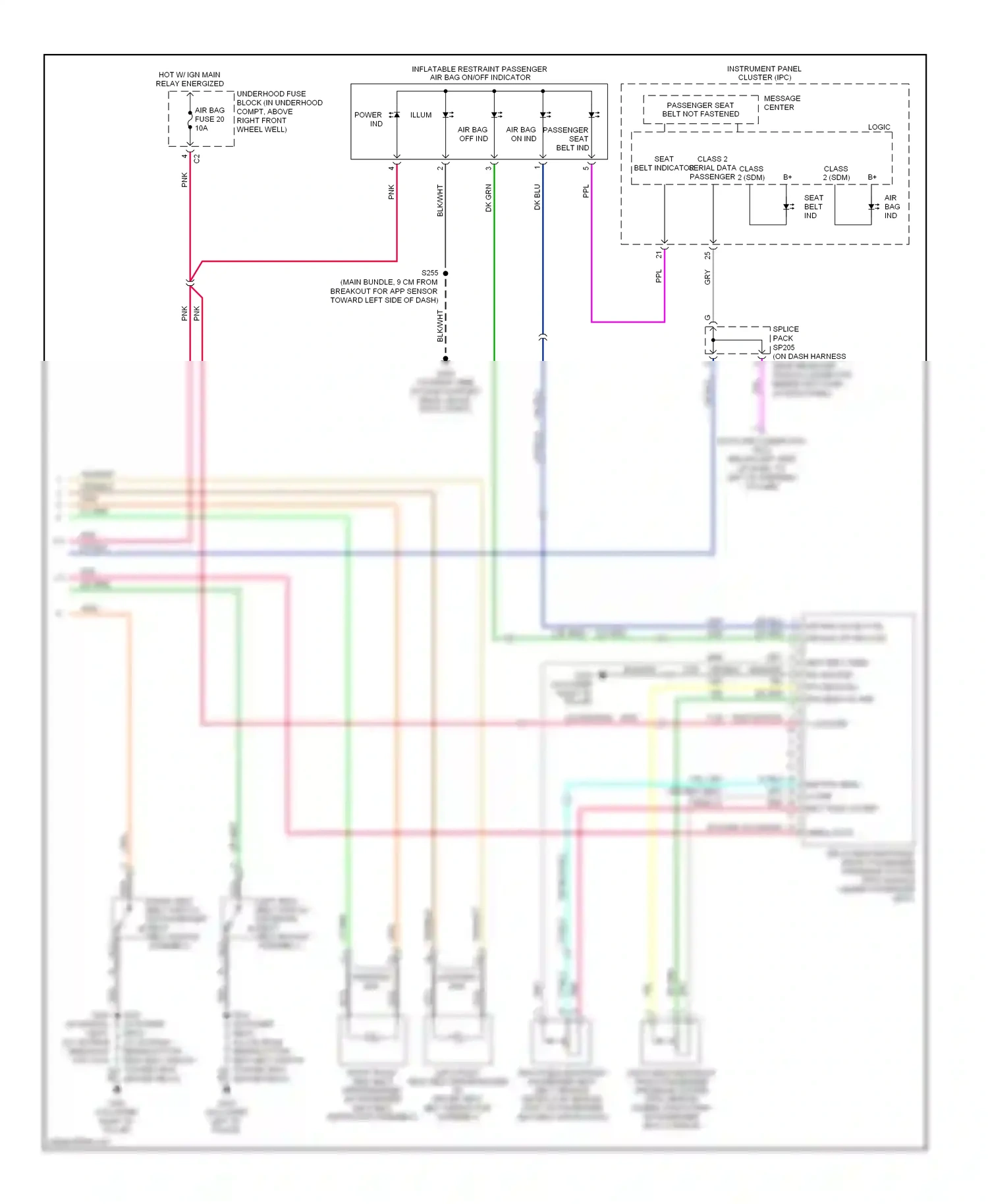 Chevrolet Uplander I (2004-2008) dk grn wiring diagram  (48 of 49)