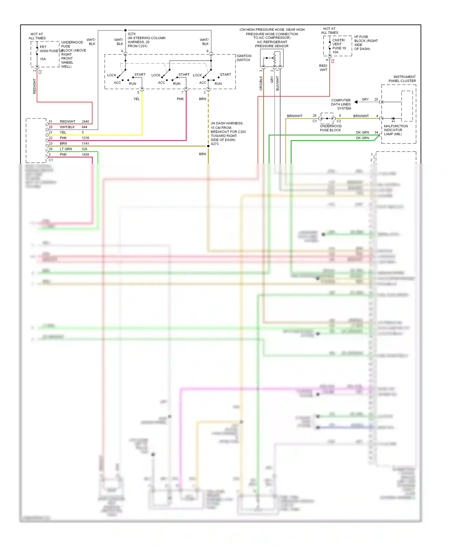 Chevrolet Uplander I (2004-2008) dk grn wiring diagram  (30 of 49)