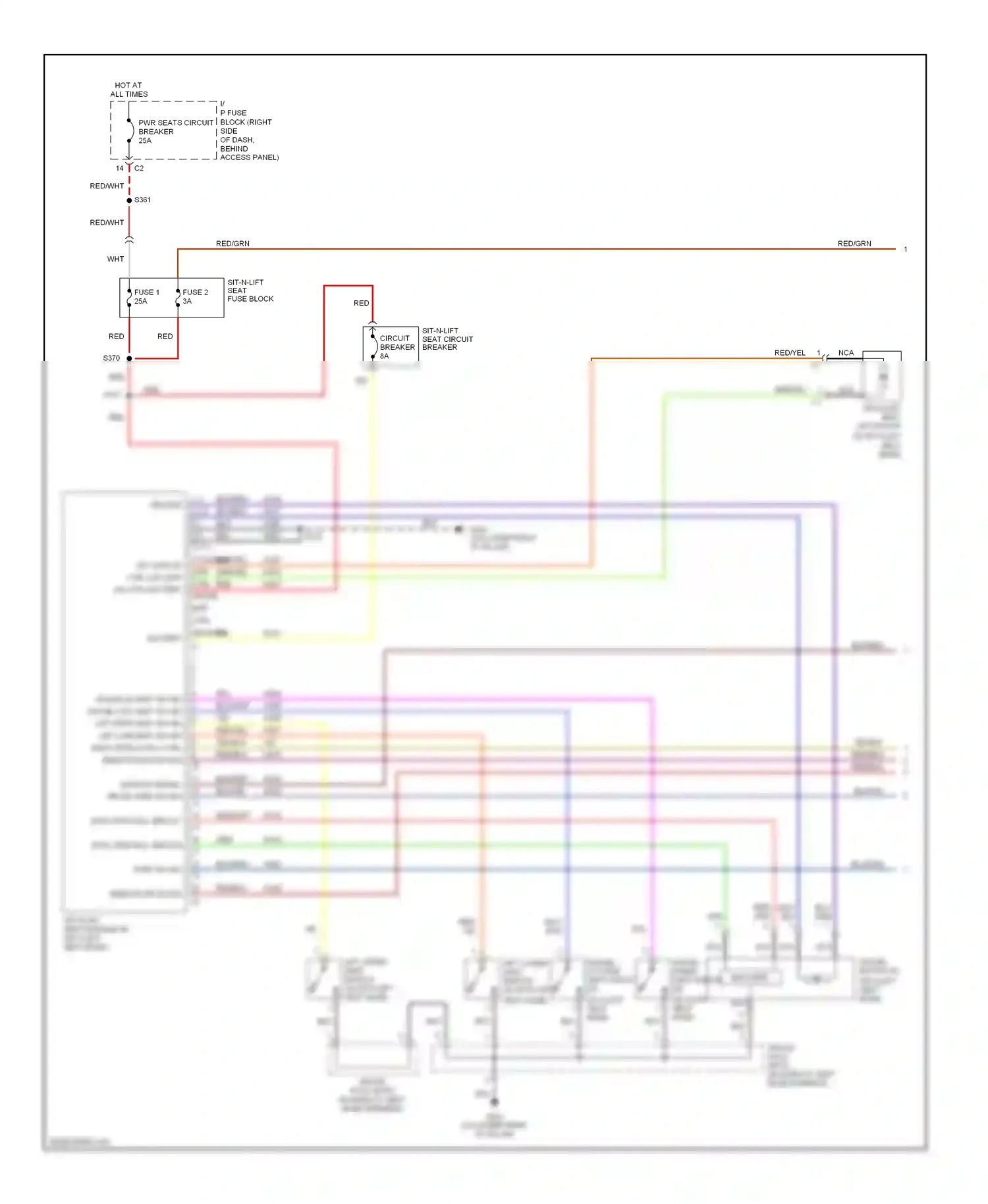 Chevrolet Uplander I (2004-2008) encoder wiring diagram  (1 of 1)