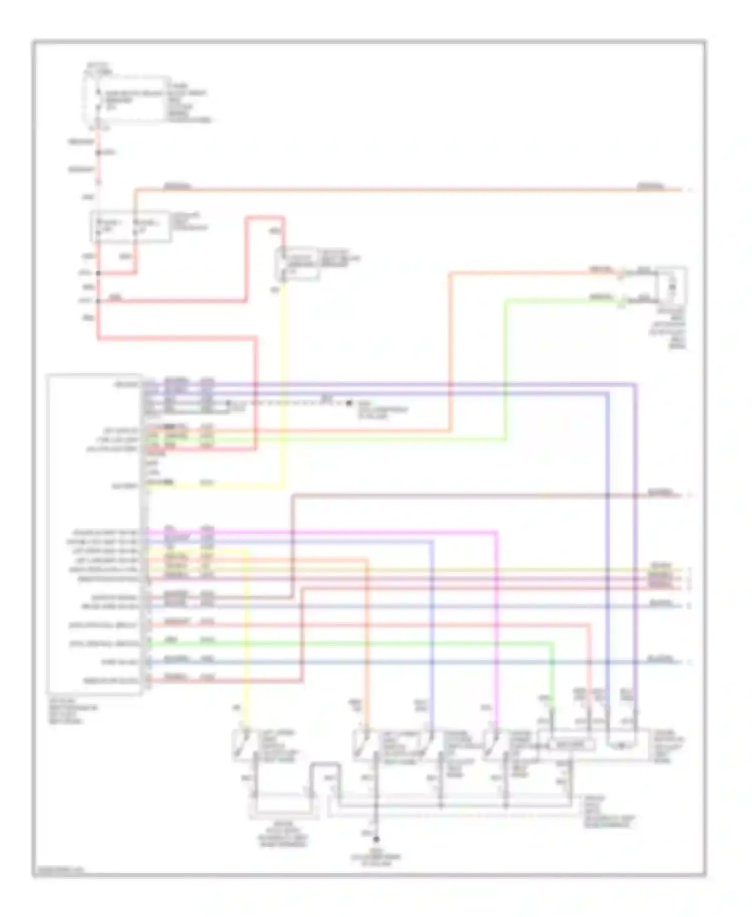 Wiring diagram fuse 1 for Chevrolet Uplander I (2004-2008)