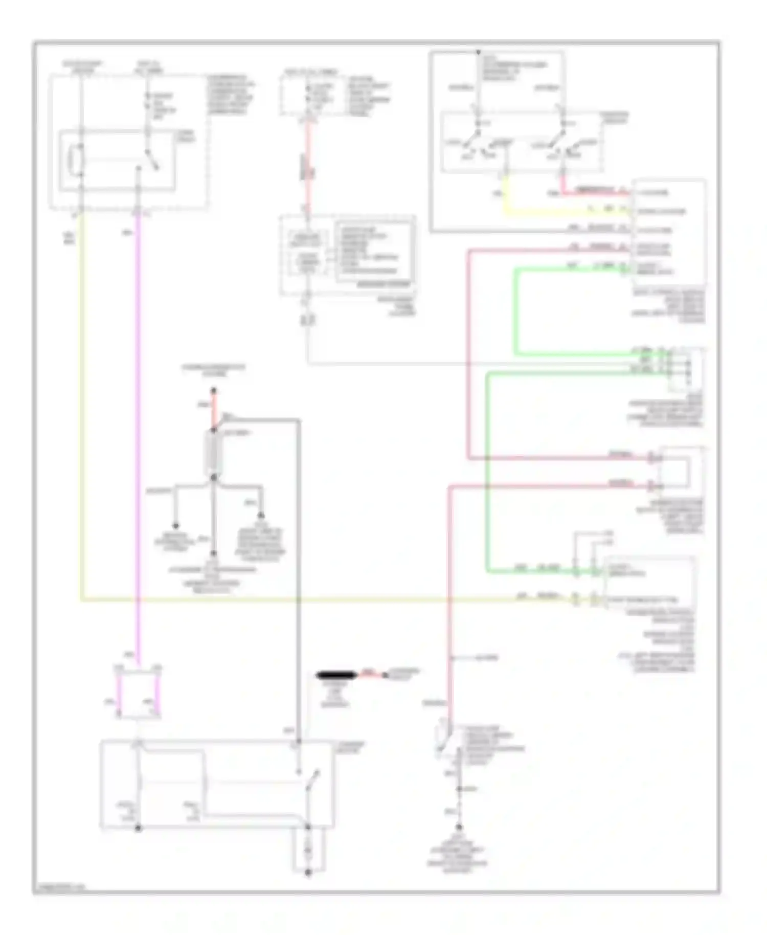 Wiring diagram message center for Chevrolet Uplander I (2004-2008)