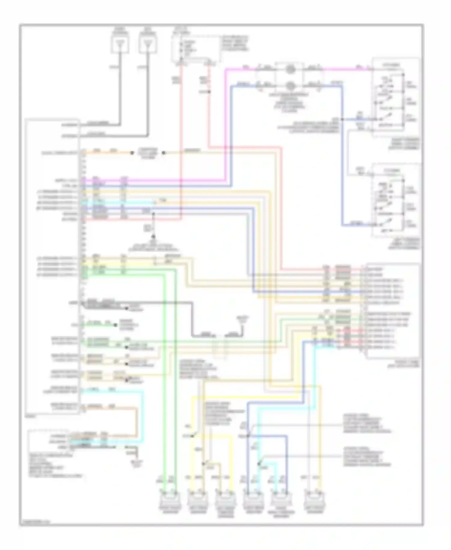 Wiring diagram engine controls system for Chevrolet Uplander I (2004-2008)