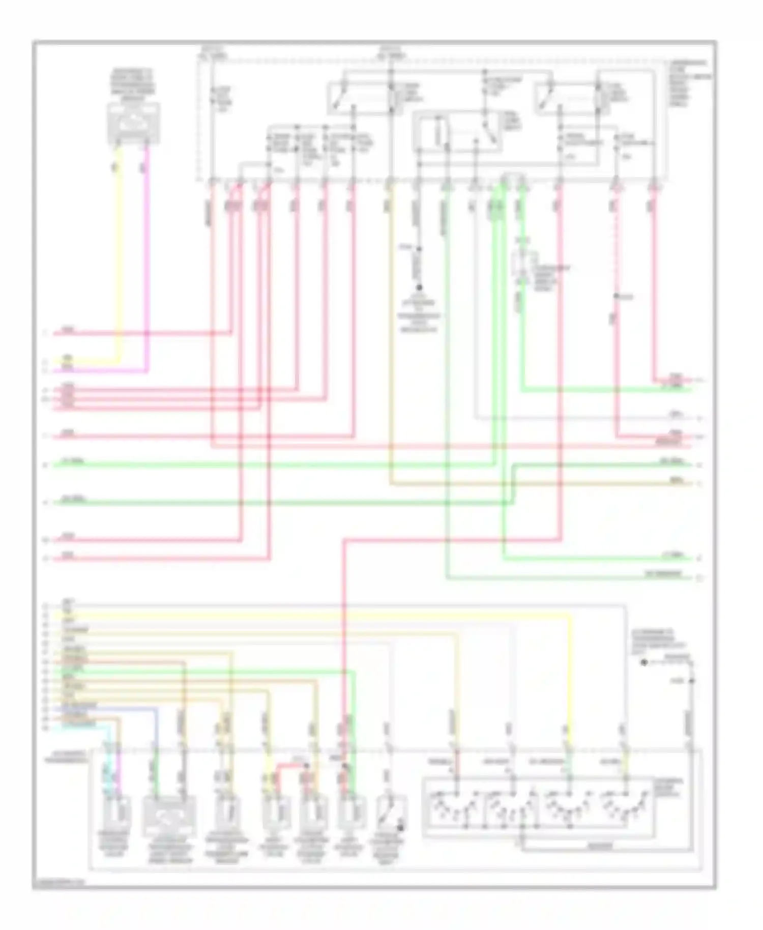 Wiring diagram automatic transmission input shaft speed sensor for Chevrolet Uplander I (2004-2008)