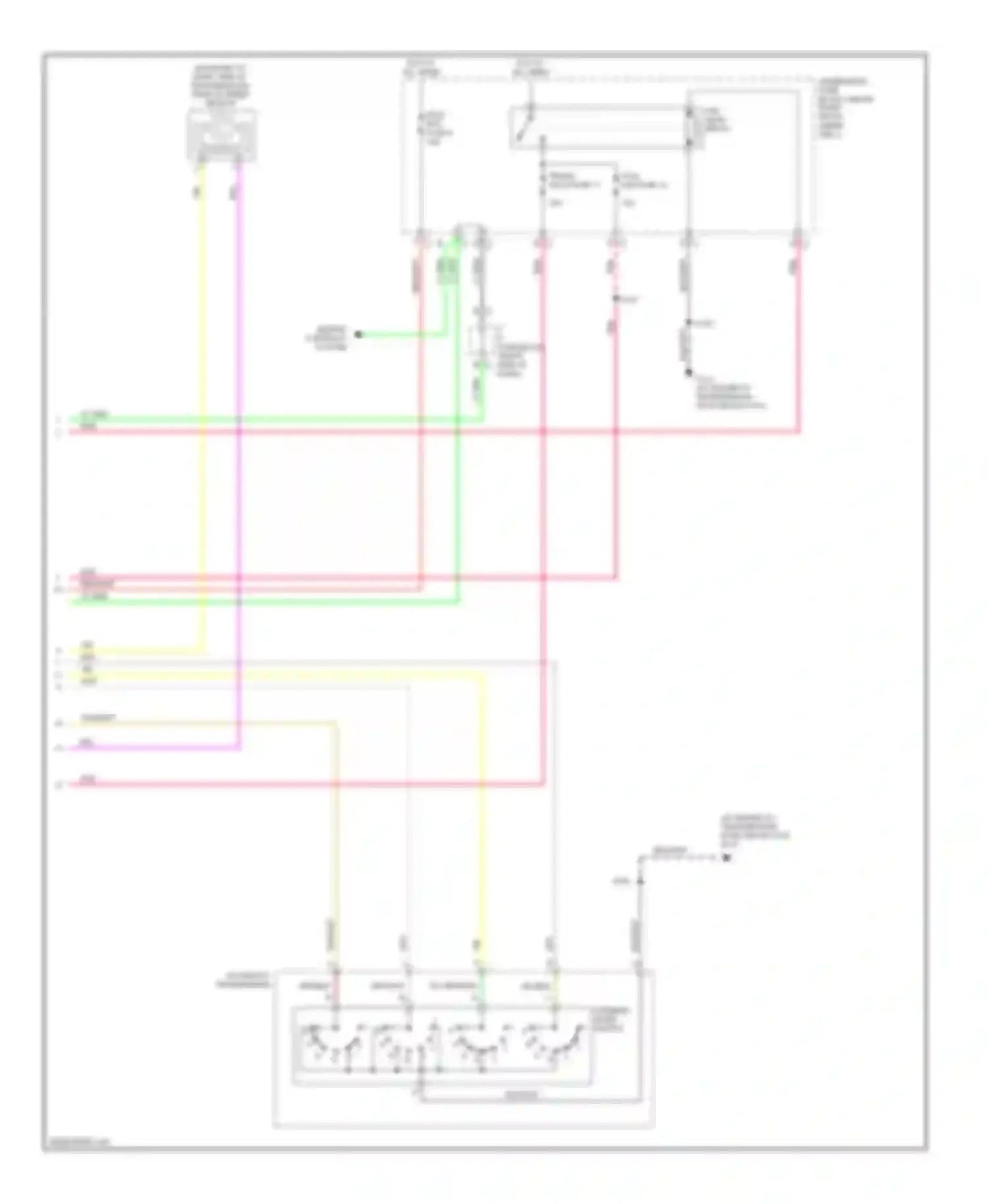 Wiring diagram engine controls system for Chevrolet Uplander I (2004-2008)