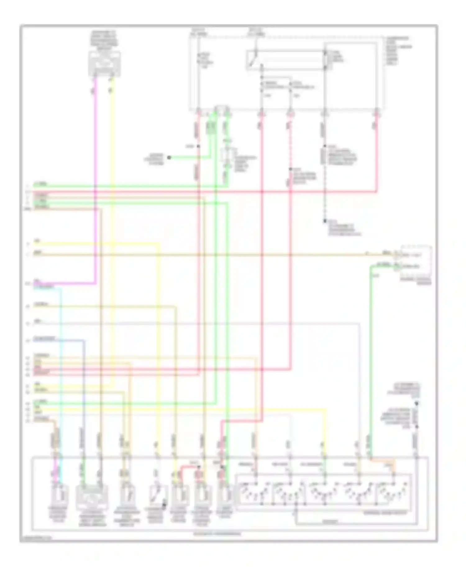 Wiring diagram engine control module for Chevrolet Uplander I (2004-2008)