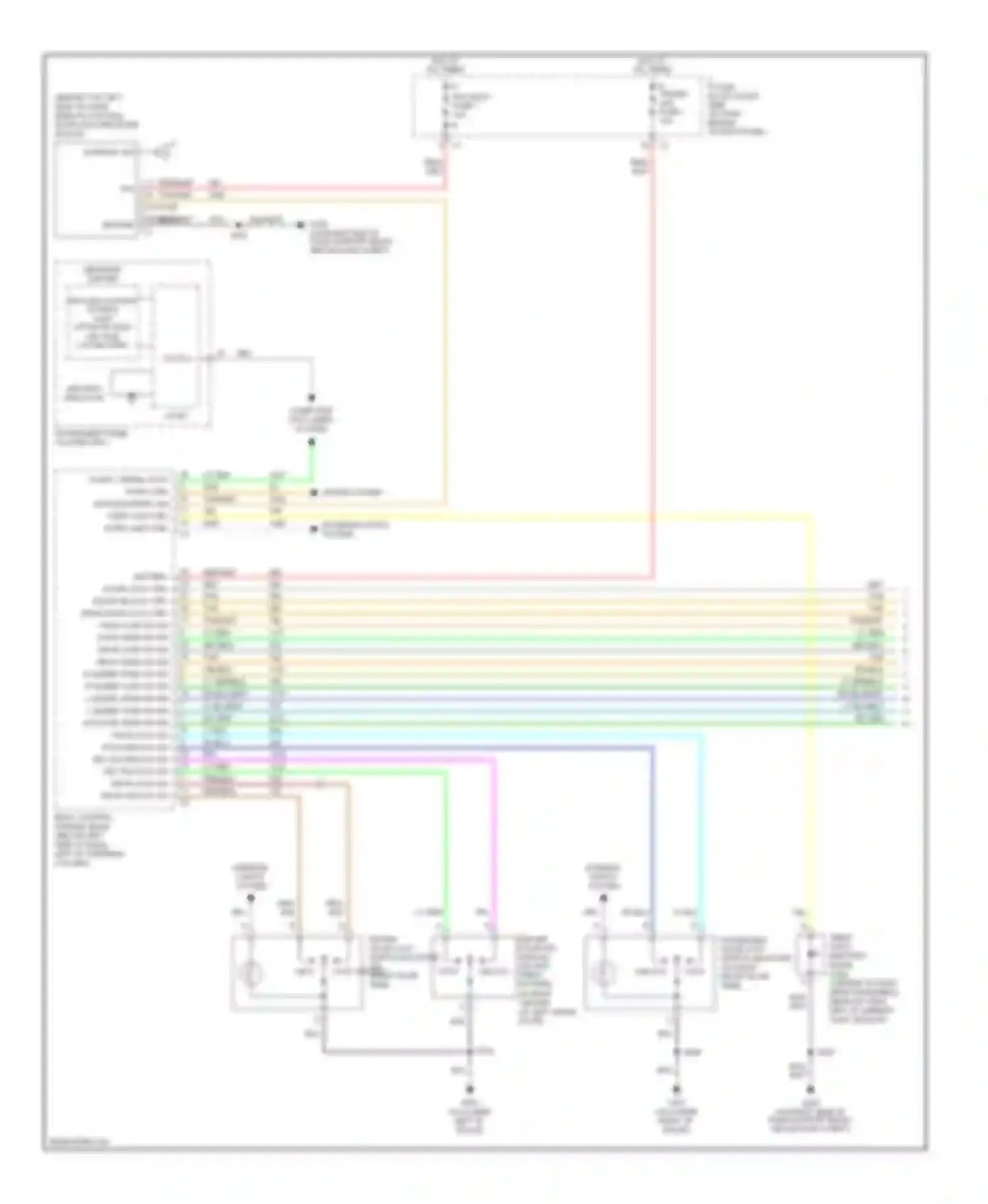 Wiring diagram message center for Chevrolet Uplander I (2004-2008)