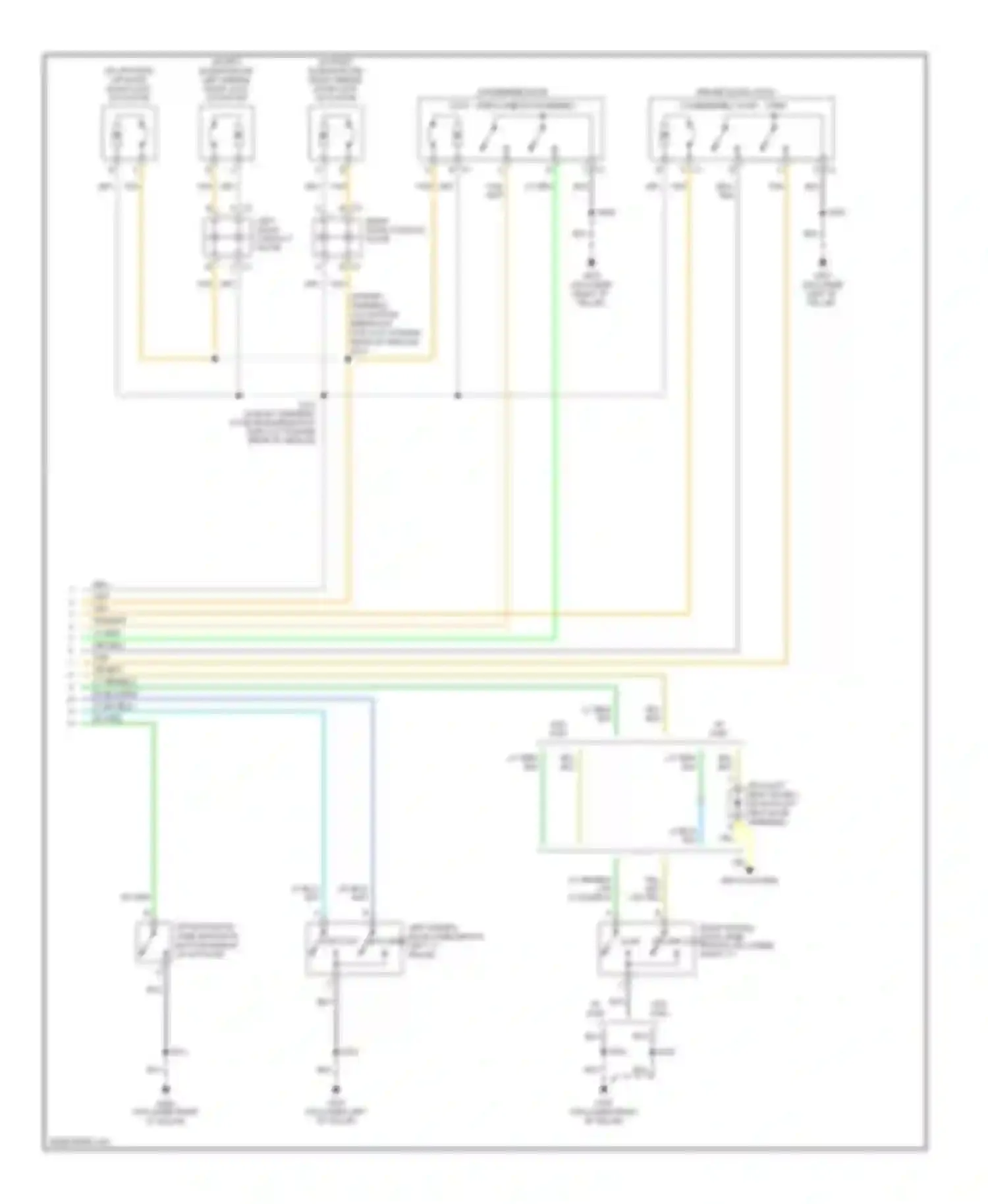 Wiring diagram passenger door latch assembly open ajar for Chevrolet Uplander I (2004-2008)