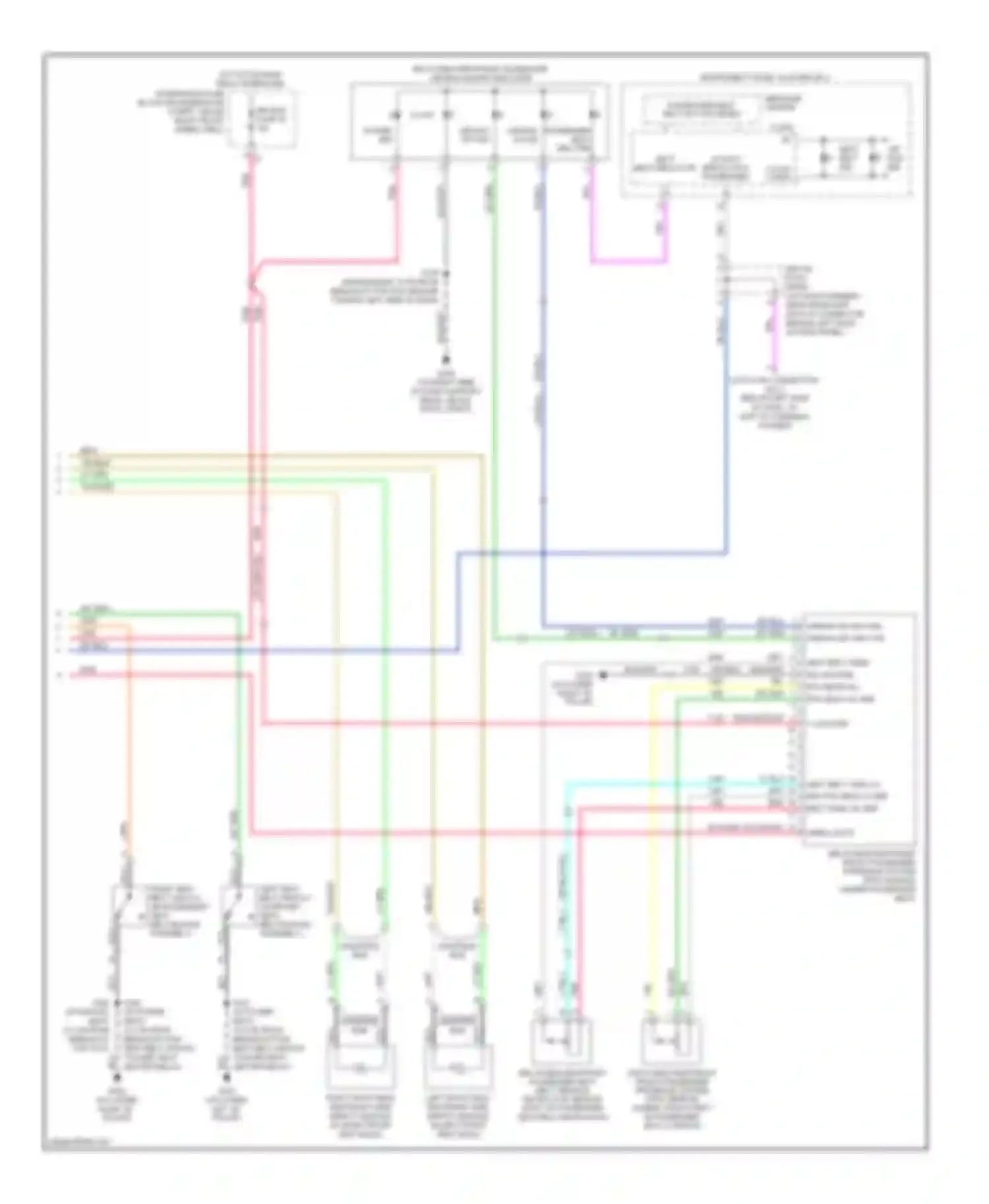 Wiring diagram message center for Chevrolet Uplander I (2004-2008)