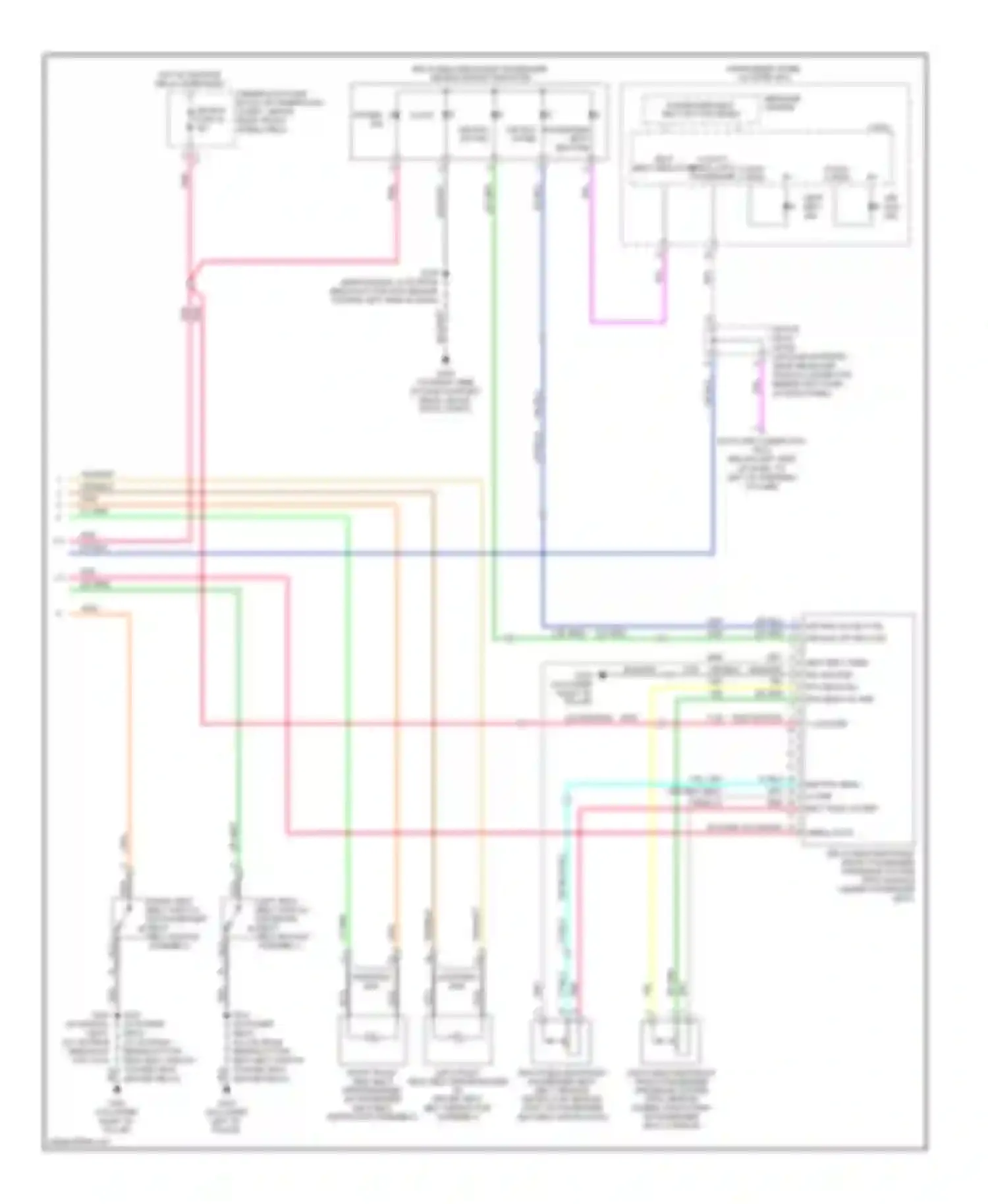 Wiring diagram message center for Chevrolet Uplander I (2004-2008)