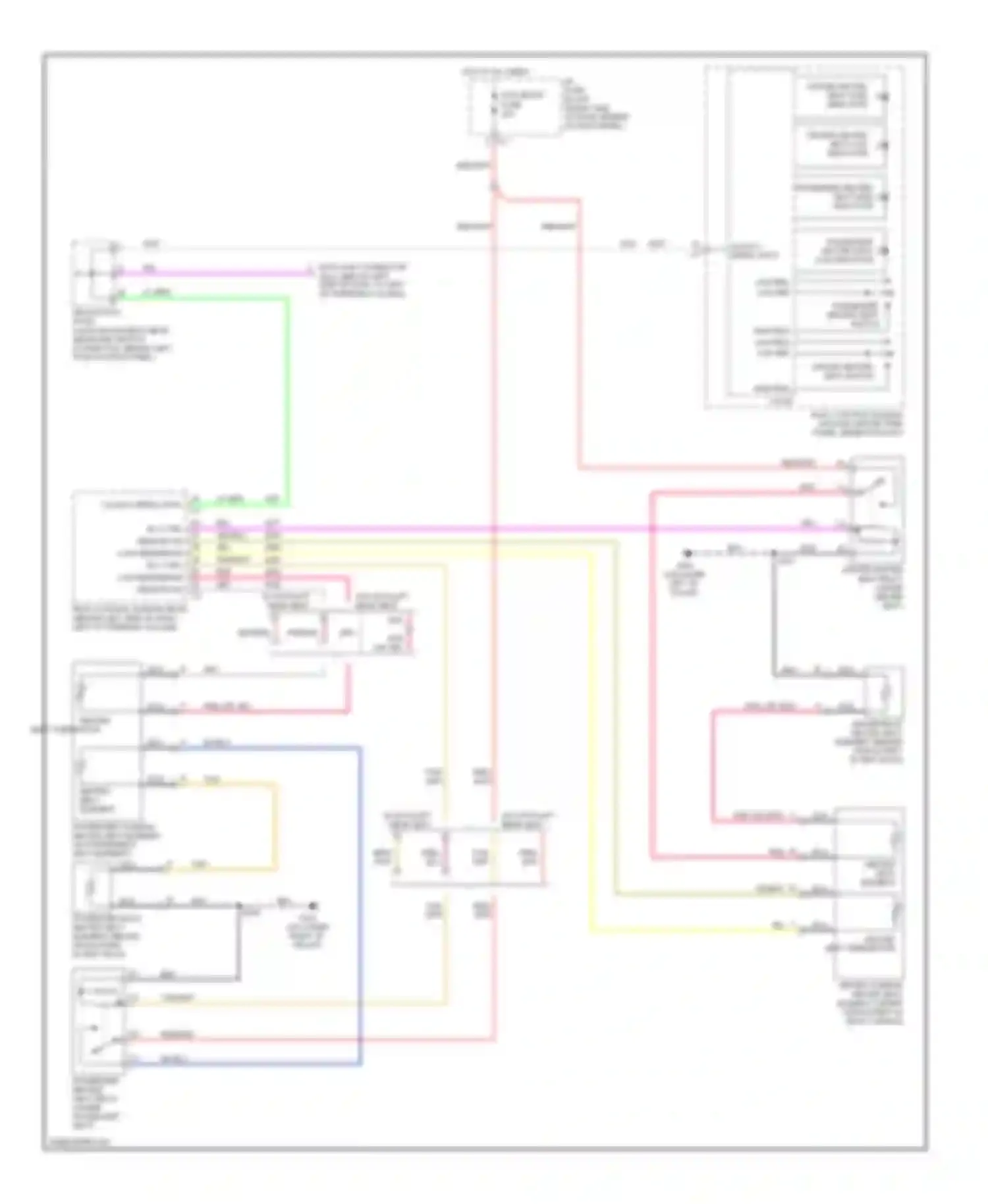 Wiring diagram i/p fuse block for Chevrolet Uplander I (2004-2008) (5 of 5)
