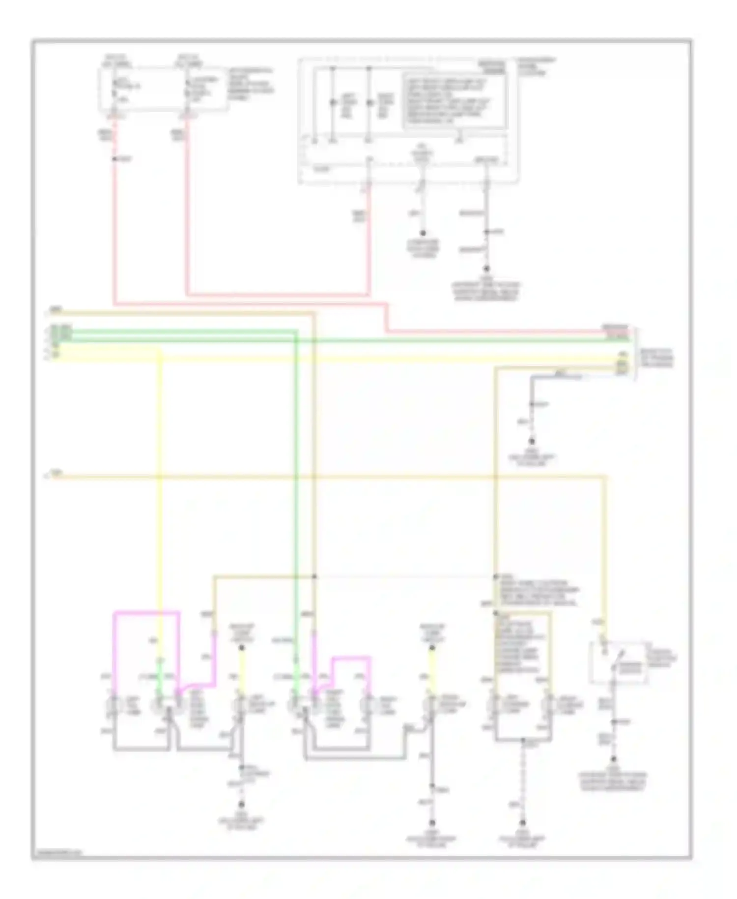 Wiring diagram i/p multi-function switch for Chevrolet Uplander I (2004-2008) (1 of 2)