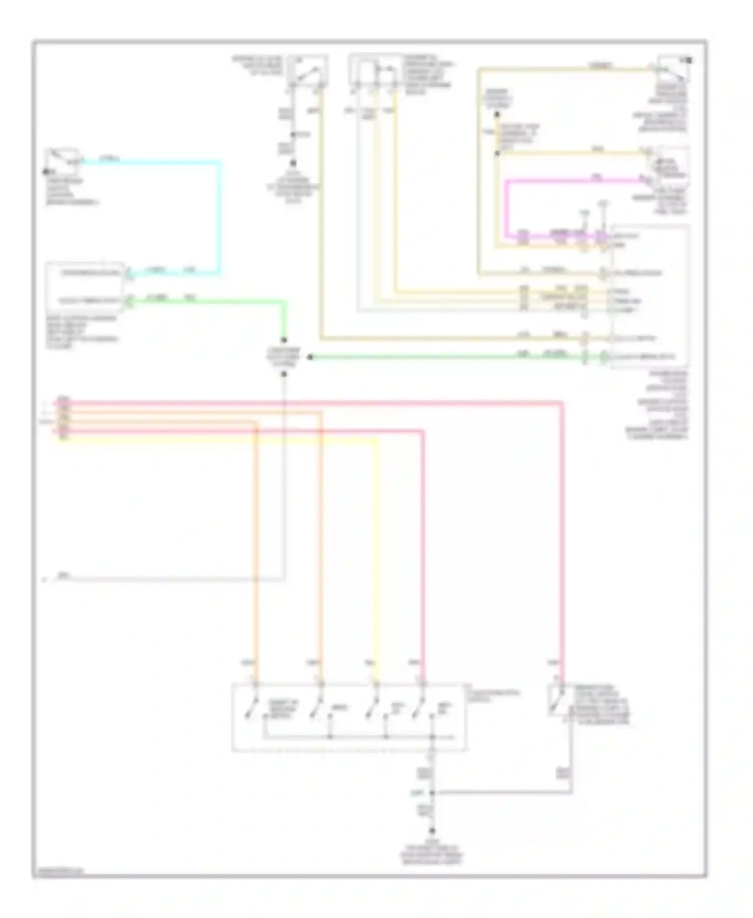 Wiring diagram i/p multifunction switch for Chevrolet Uplander I (2004-2008) (2 of 2)