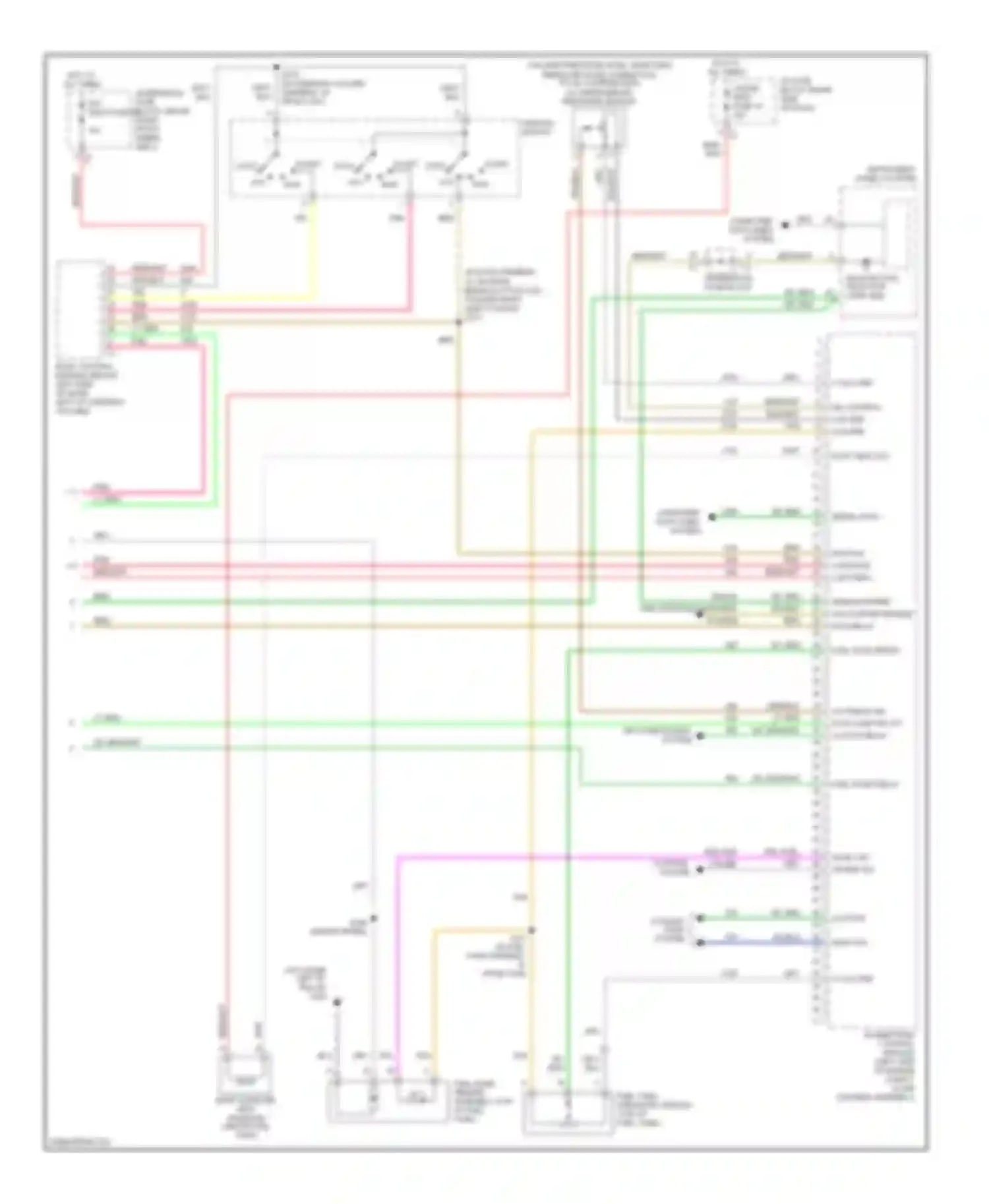 Wiring diagram engine control module for Chevrolet Uplander I (2004-2008)