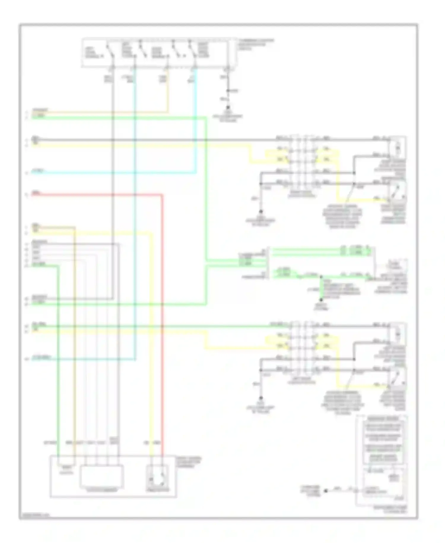 Wiring diagram message center for Chevrolet Uplander I (2004-2008)