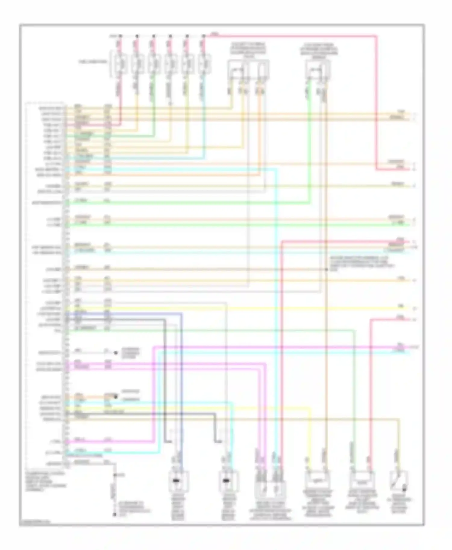 Wiring diagram cmp sensor sig ckp sensor sig for Chevrolet Uplander I (2004-2008)