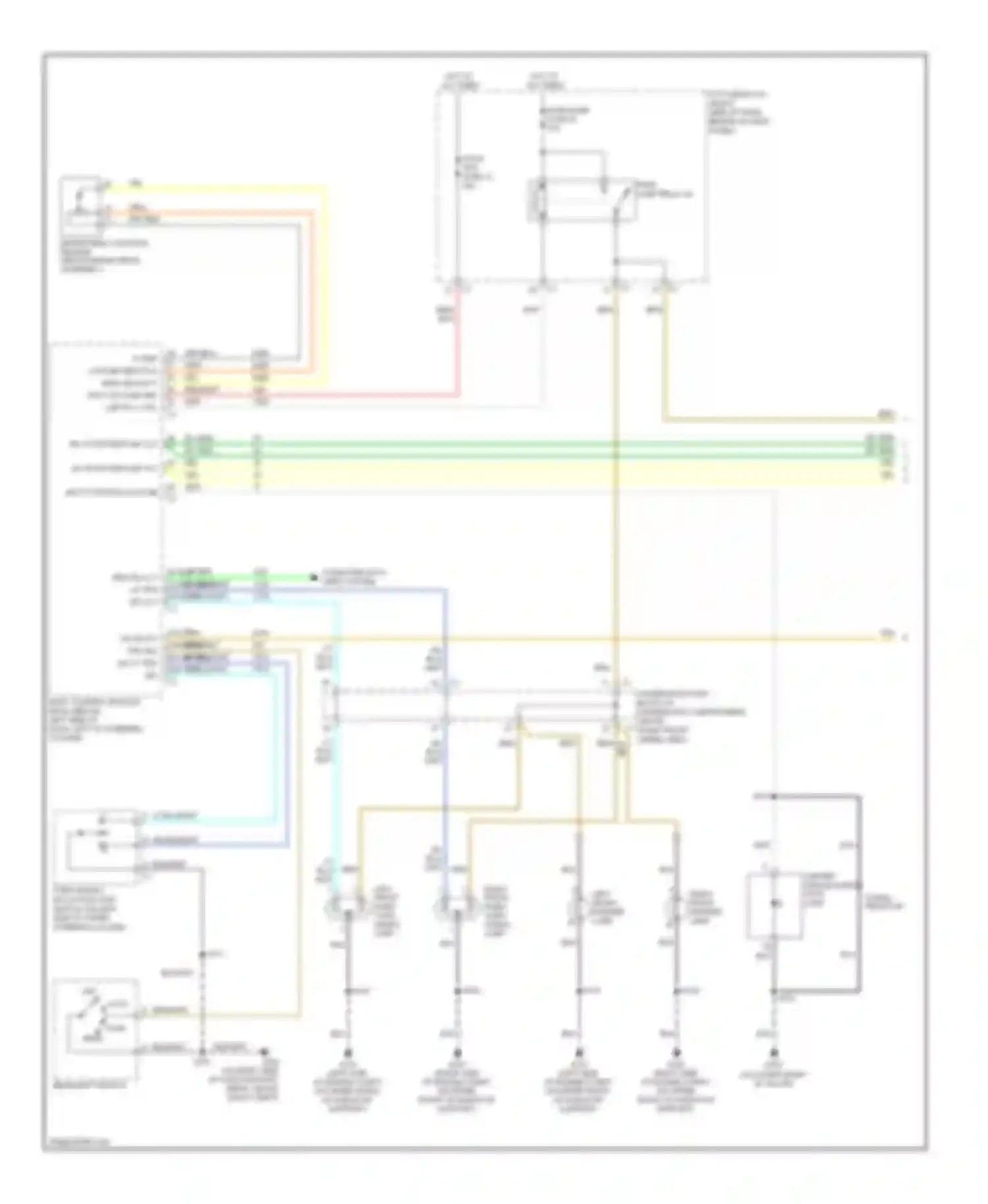 Wiring diagram 38 42 41 class 2 ser data rf trn sig vlt lf trn sig vlt for Chevrolet Uplander I (2004-2008)