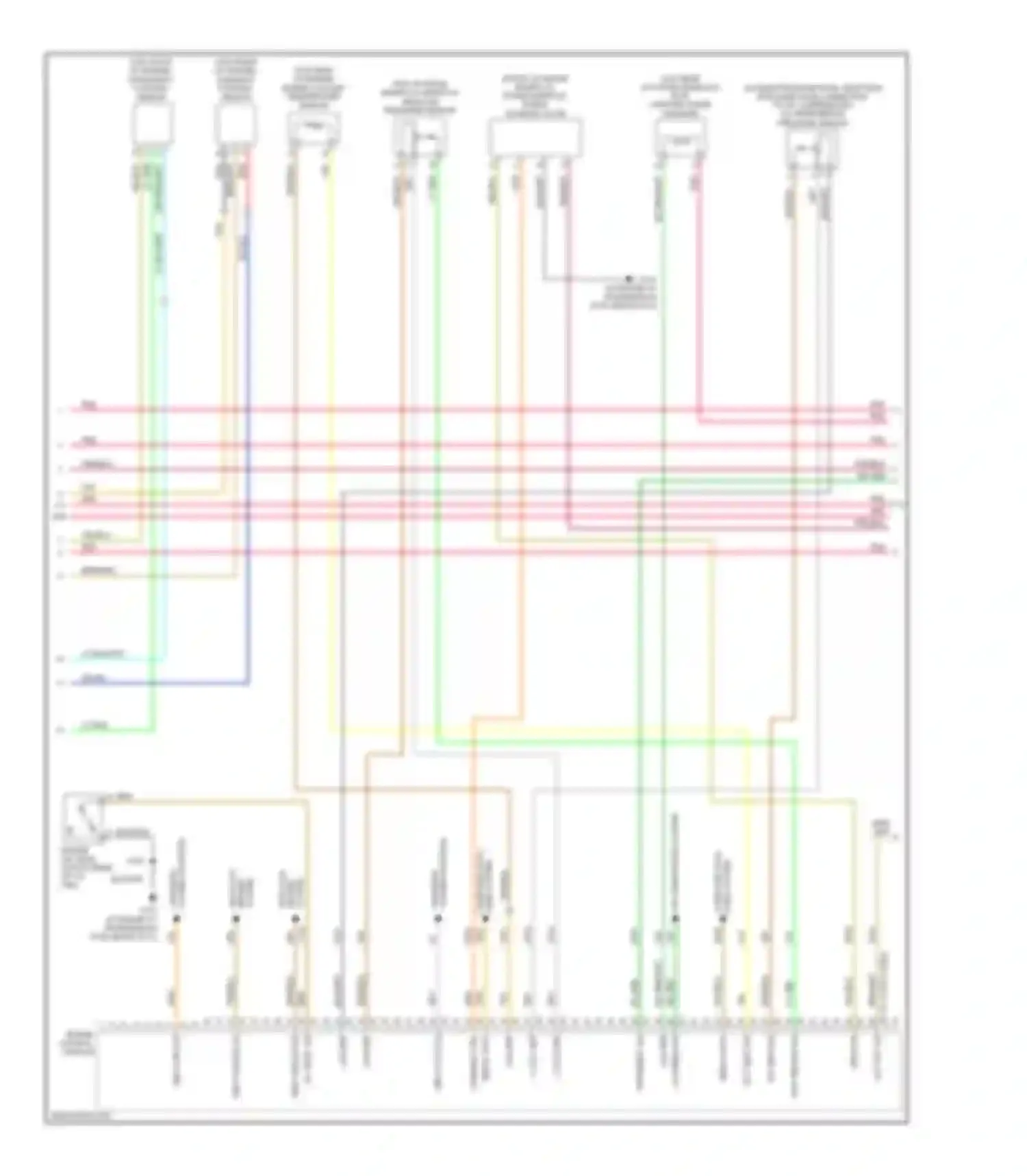 Wiring diagram engine control module for Chevrolet Uplander I (2004-2008)