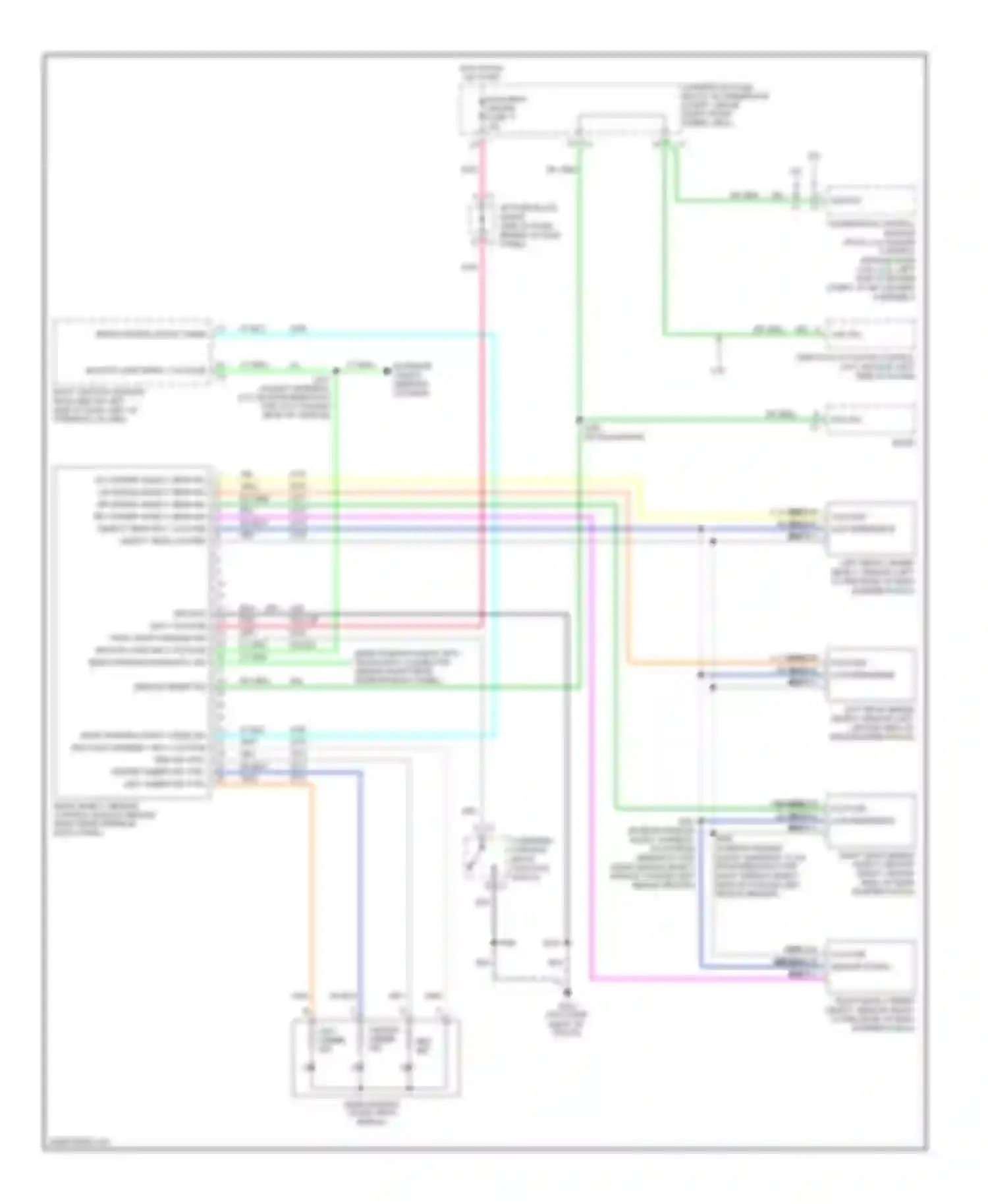 Wiring diagram vss sig for Chevrolet Uplander I (2004-2008) (2 of 2)
