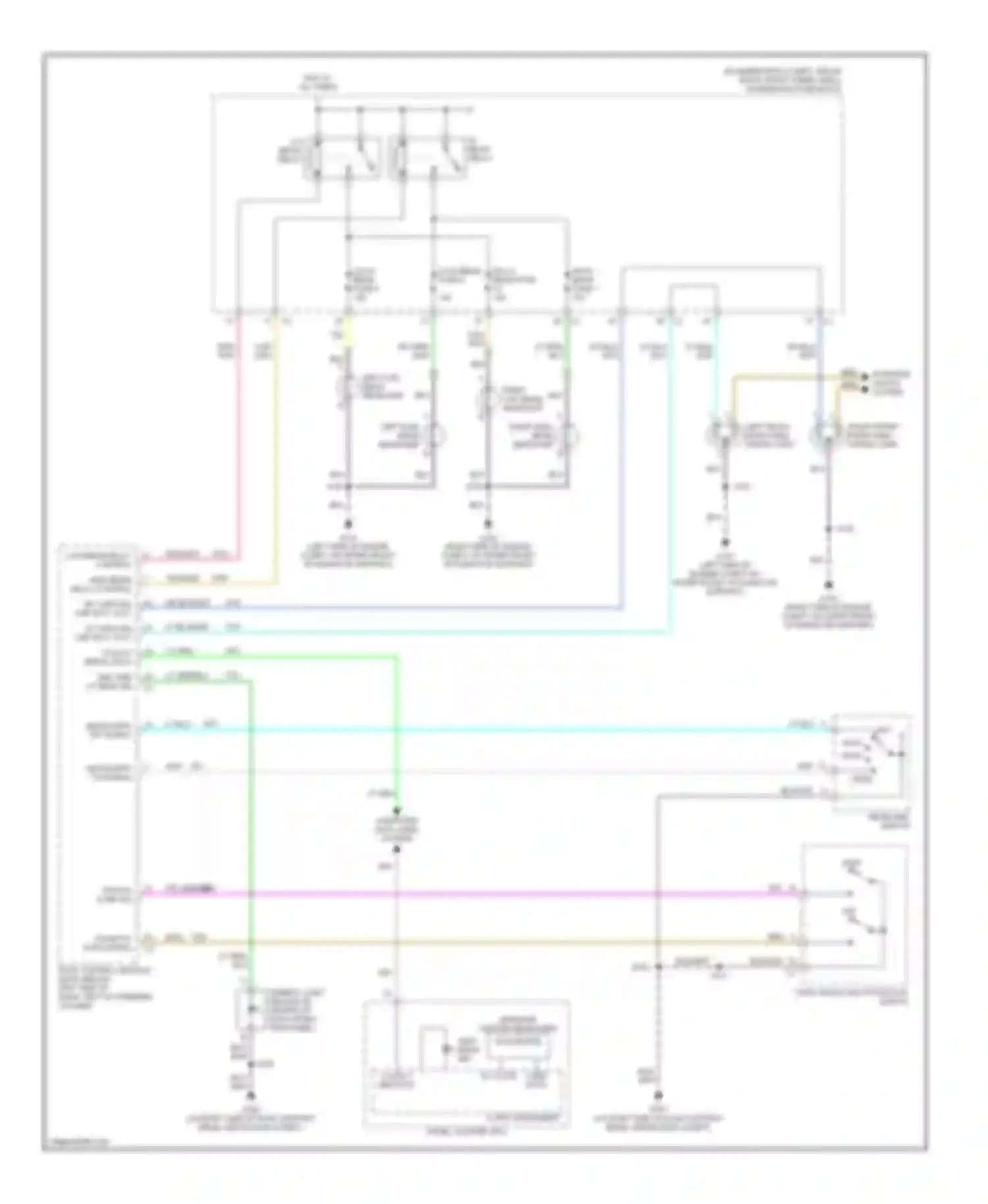 Wiring diagram class 2 serial data for Chevrolet Uplander I (2004-2008)