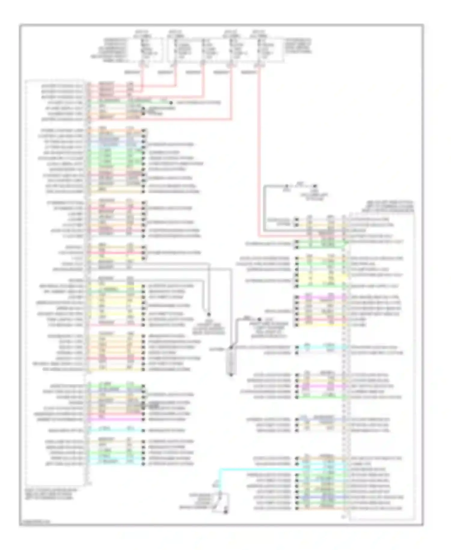 Wiring diagram wiper/washer system for Chevrolet Uplander I (2004-2008) (1 of 1)