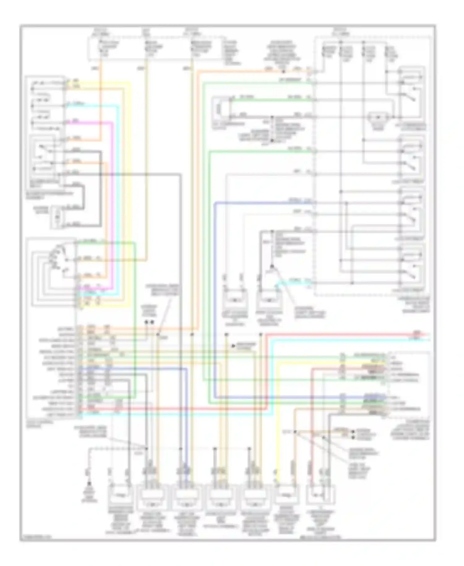 Venture Chevrolet I (1996-2005): Manual a/c circuit, without video entertainment (1 of 2)