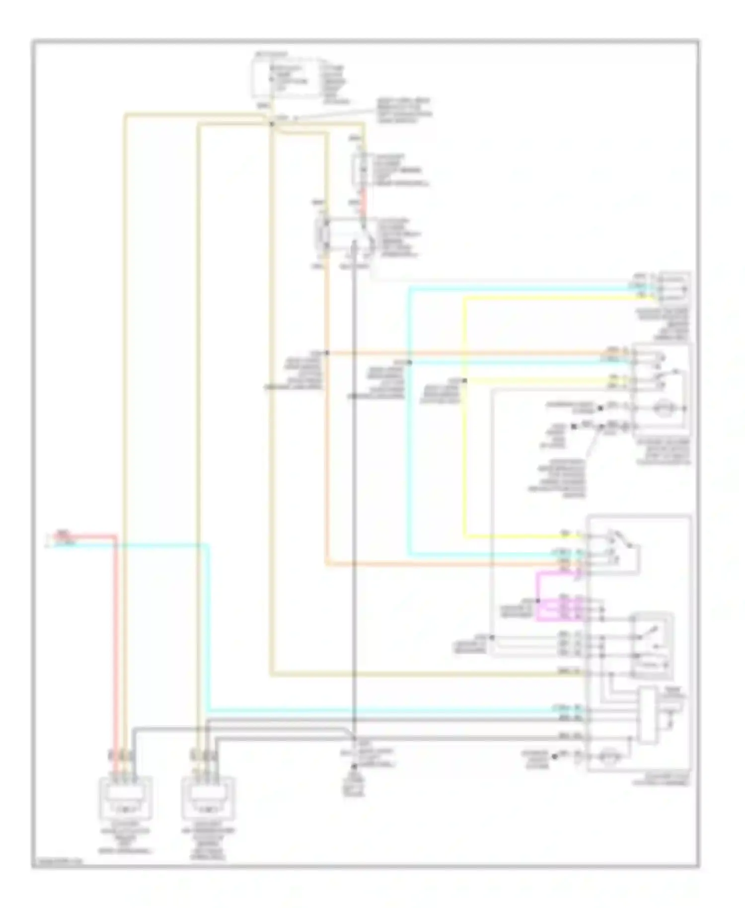 Venture Chevrolet I (1996-2005): Manual a/c circuit, without video entertainment (2 of 2)
