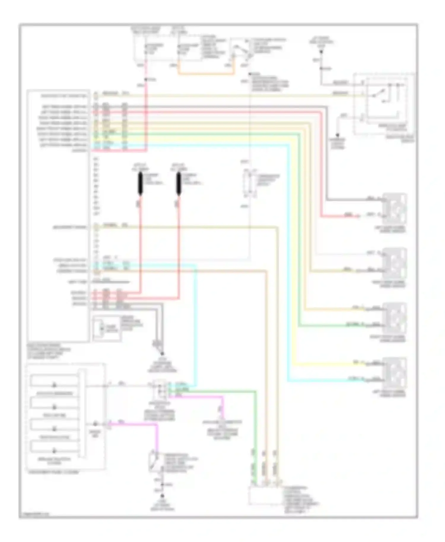 Venture Chevrolet I (1996-2005): Anti-lock brakes circuit