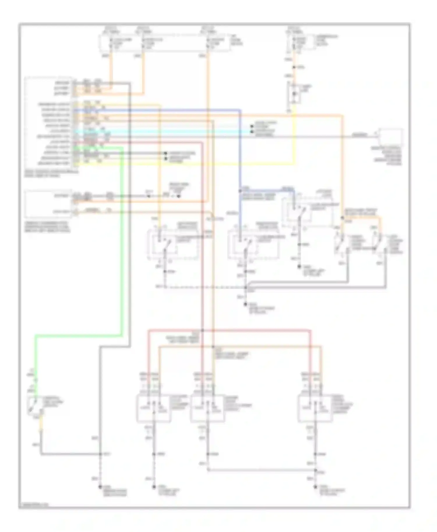 Venture Chevrolet I (1996-2005): Forced entry circuit