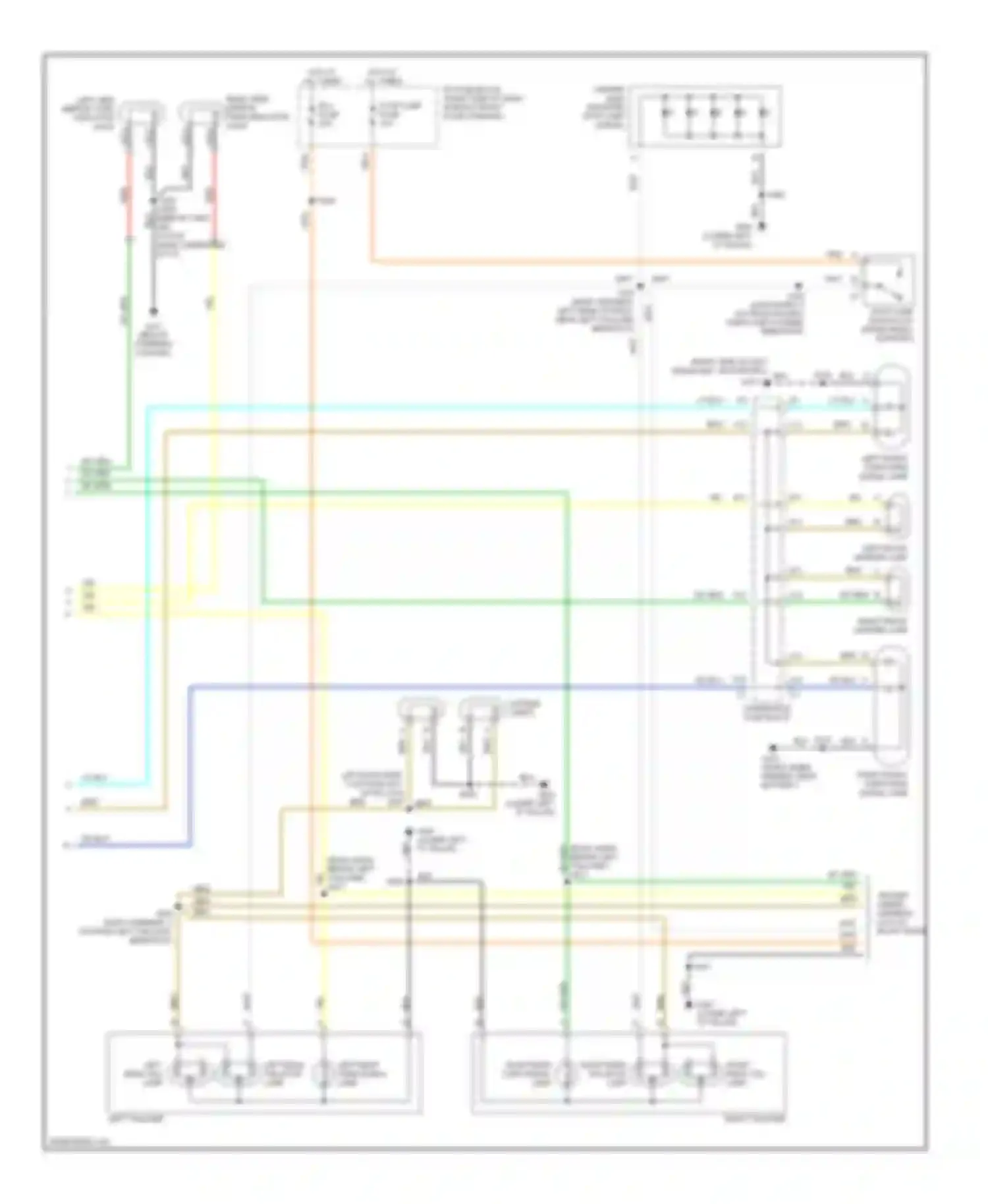 Venture Chevrolet I (1996-2005): Exterior lamps circuit (2 of 2)