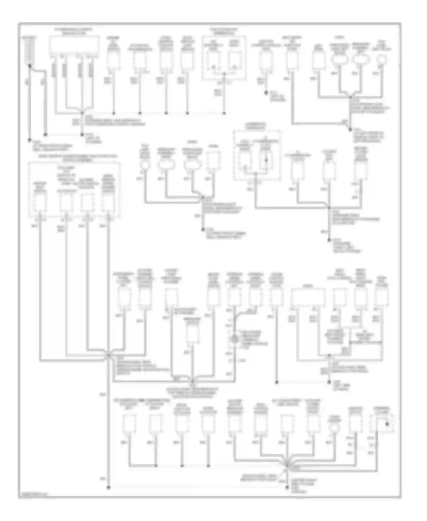 Venture Chevrolet I (1996-2005): Ground distribution circuit (1 of 3)