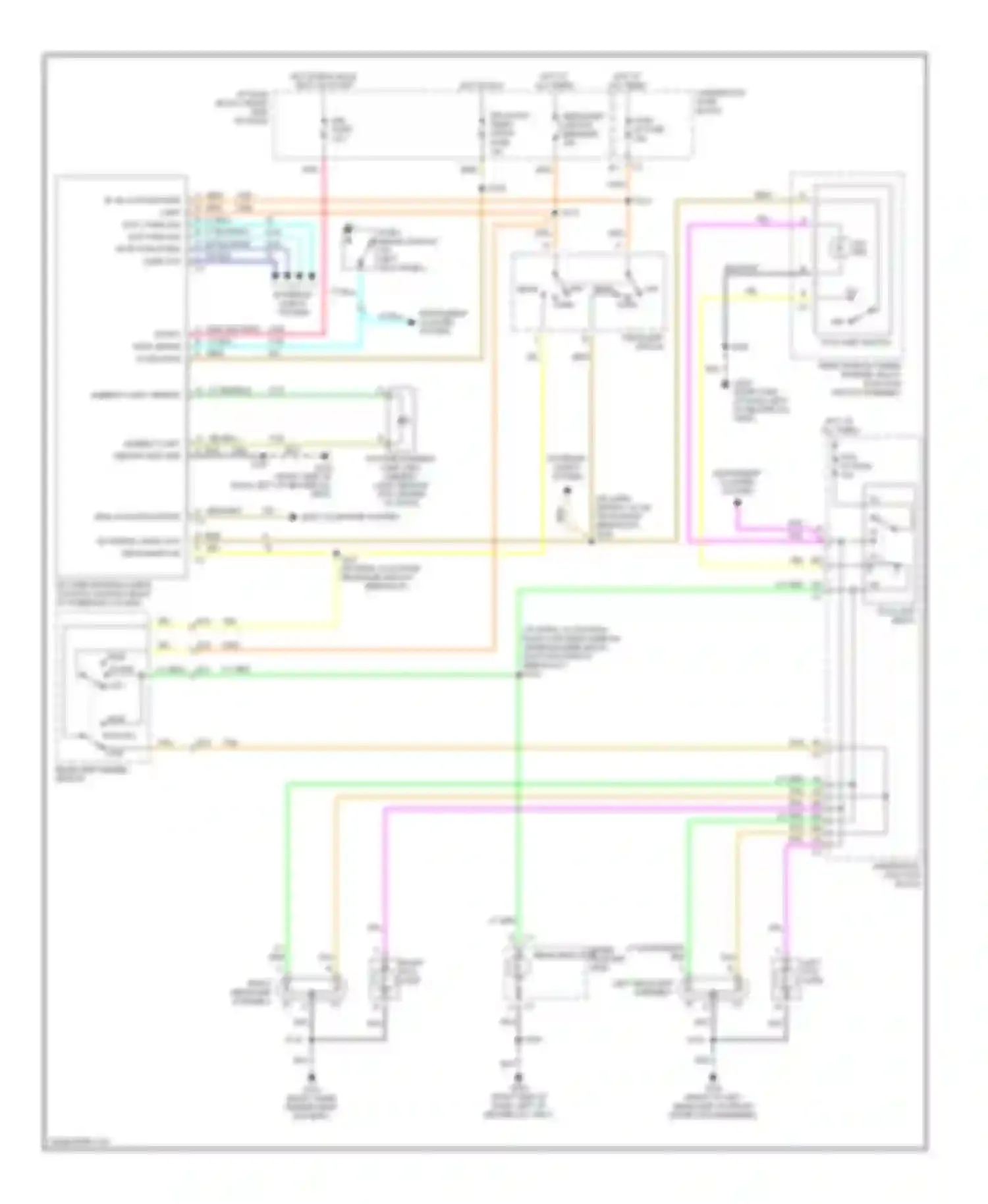 Venture Chevrolet I (1996-2005): Headlights circuit