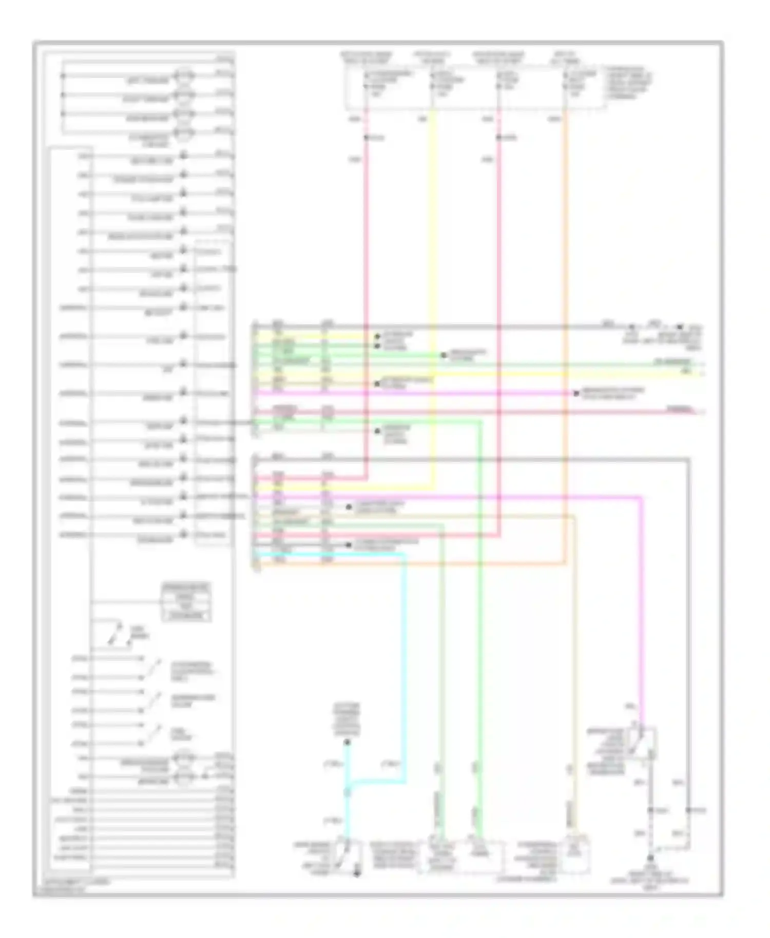 Venture Chevrolet I (1996-2005): Instrument cluster circuit (1 of 2)