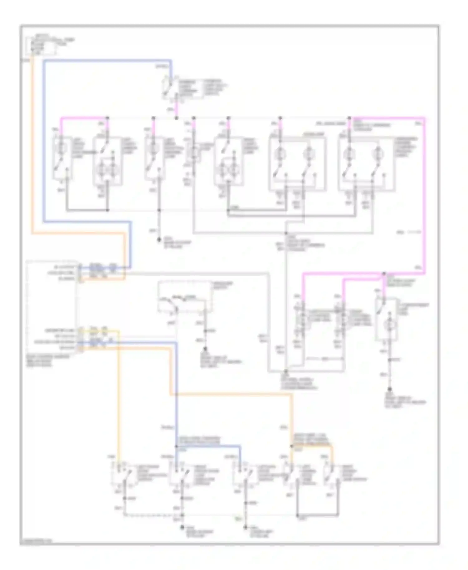 Venture Chevrolet I (1996-2005): Courtesy lamps circuit