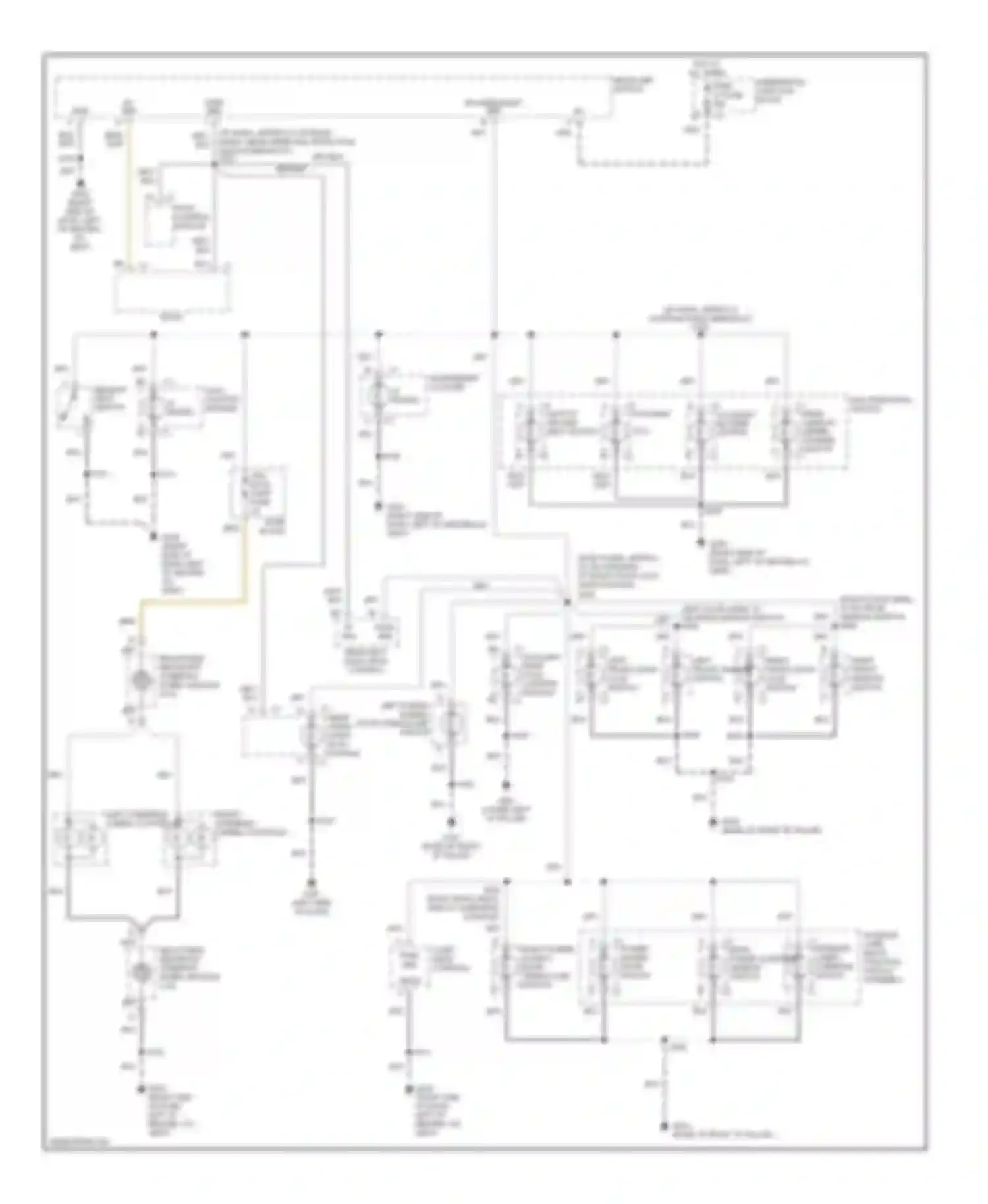 Venture Chevrolet I (1996-2005): Instrument illumination circuit