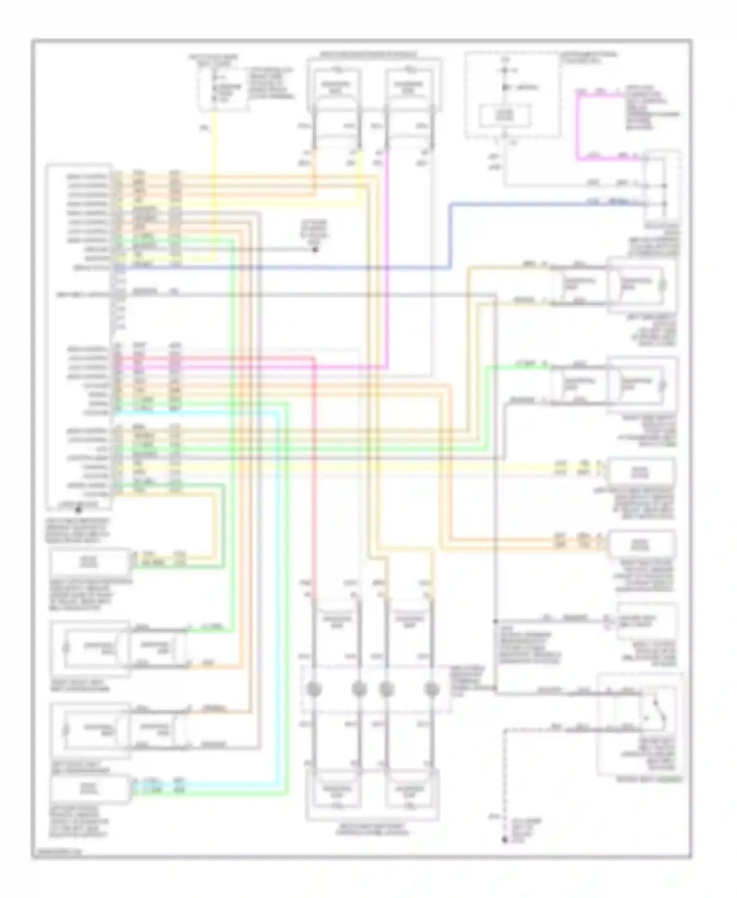 Venture Chevrolet I (1996-2005): Supplemental restraints circuit