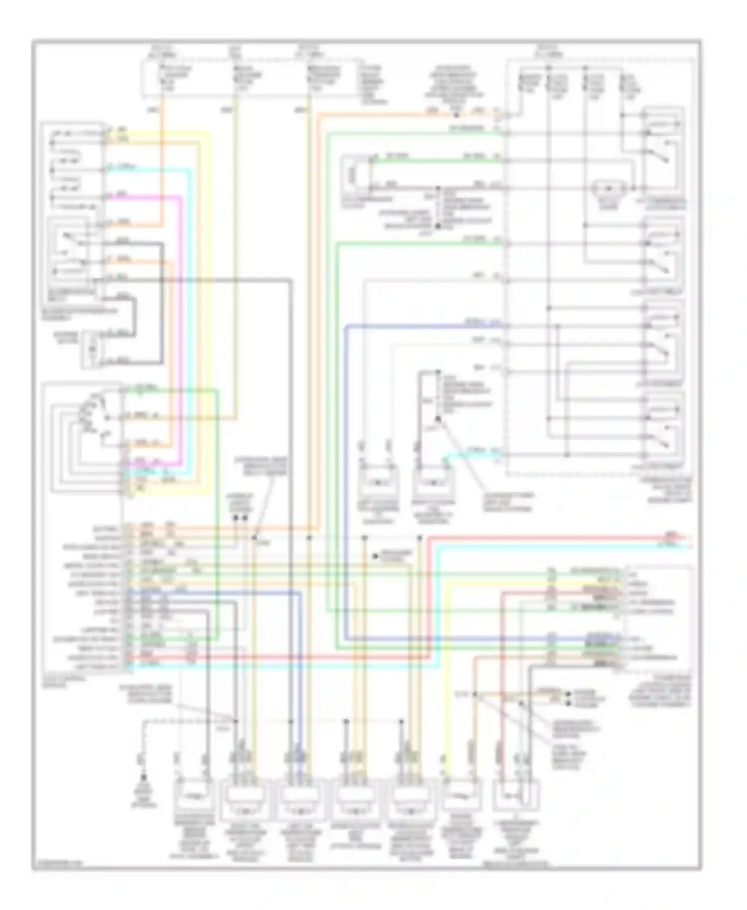Wiring diagram a/c compressor clutch relay for Chevrolet Venture I (1996-2005) (2 of 3)