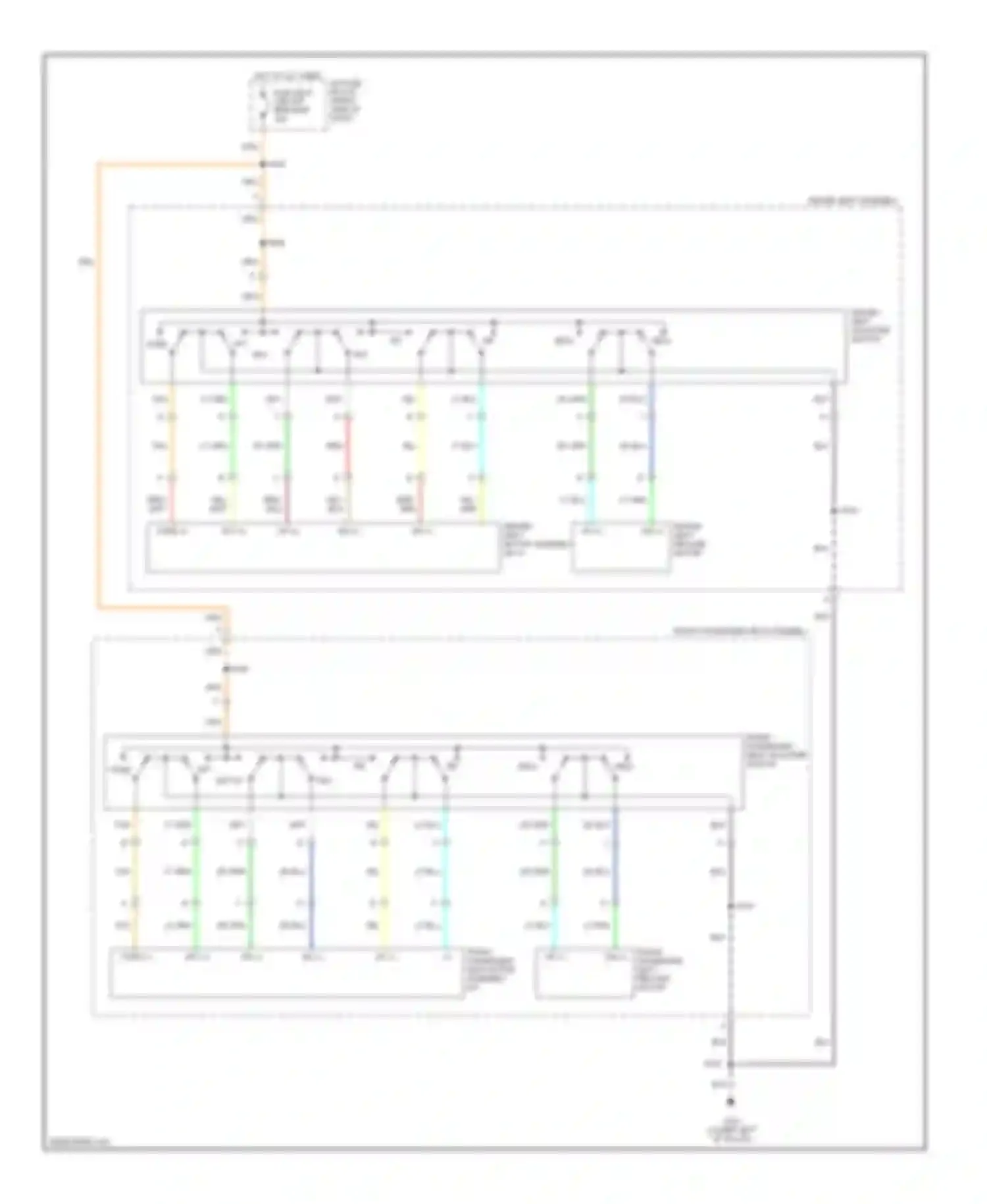 Wiring diagram front passenger seat adjuster switch for Chevrolet Venture I (1996-2005) (1 of 1)
