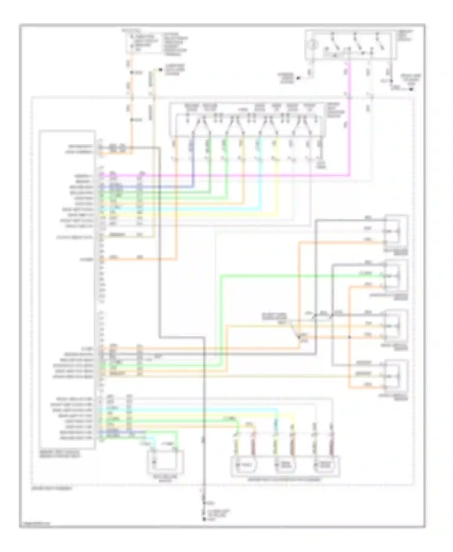 Wiring diagram front up front down for Chevrolet Venture I (1996-2005) (1 of 1)