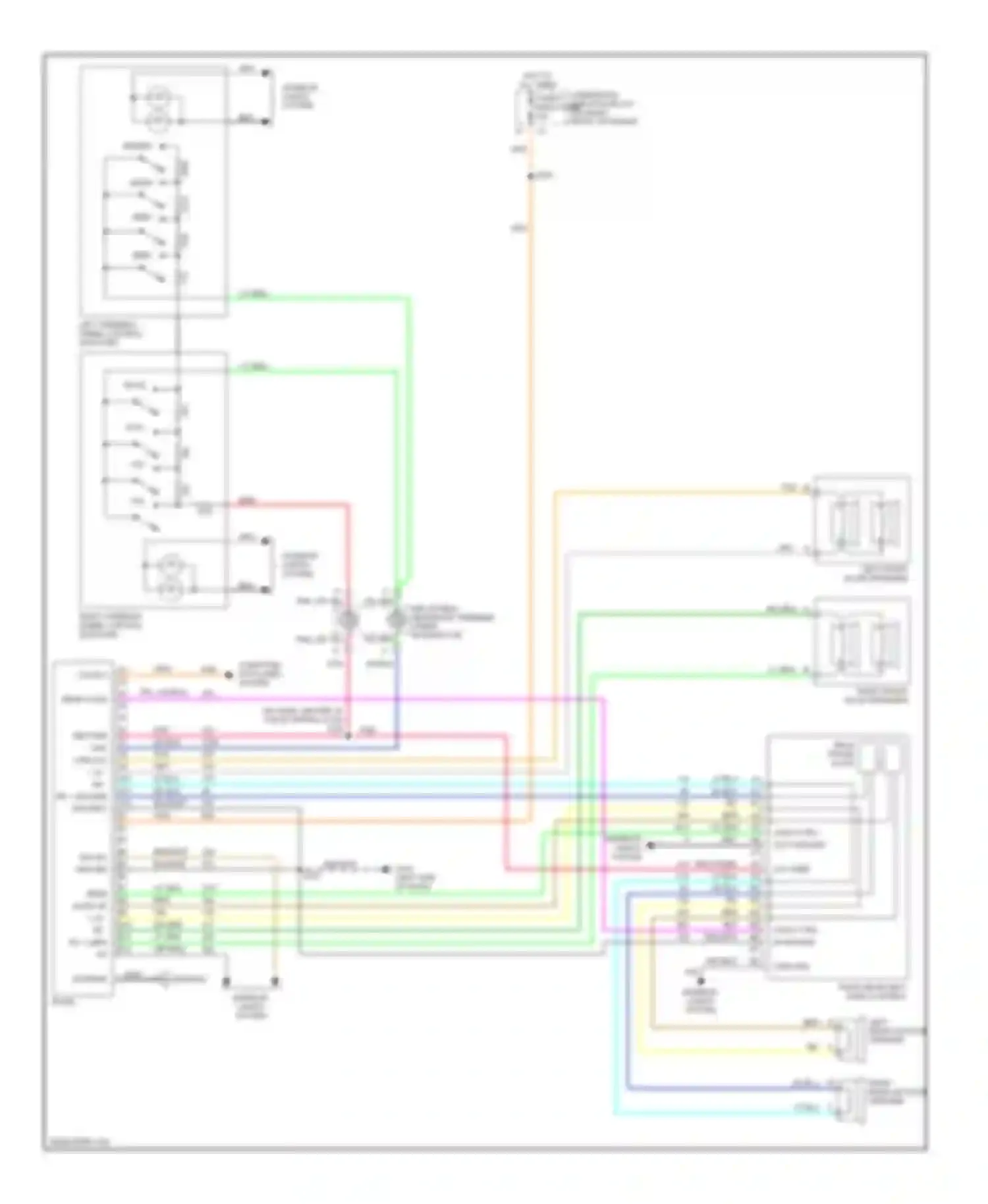 Wiring diagram inflatable restraint steering wheel module coil for Chevrolet Venture I (1996-2005) (4 of 5)