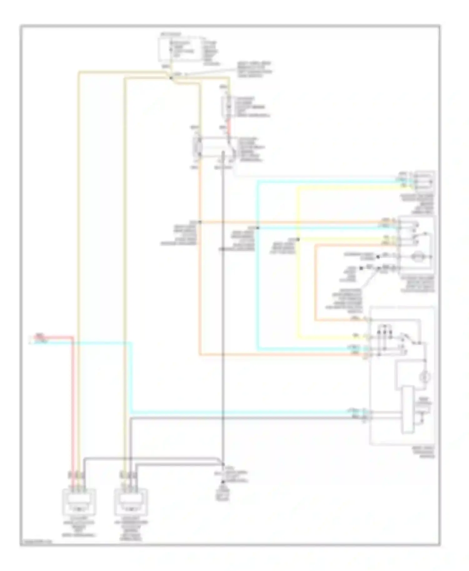 Wiring diagram temp control for Chevrolet Venture I (1996-2005) (2 of 2)