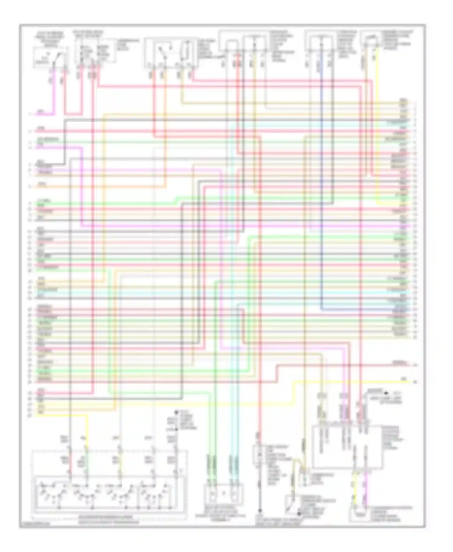 Wiring diagram transmission internal mode switch automatic transmission for Chevrolet Venture I (1996-2005) (1 of 1)