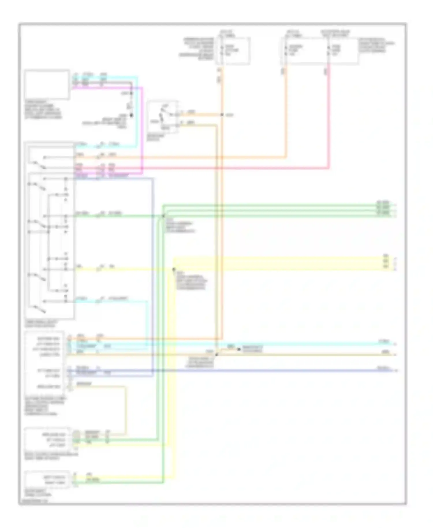 Wiring diagram turn signal/ multi-function switch for Chevrolet Venture I (1996-2005) (1 of 1)