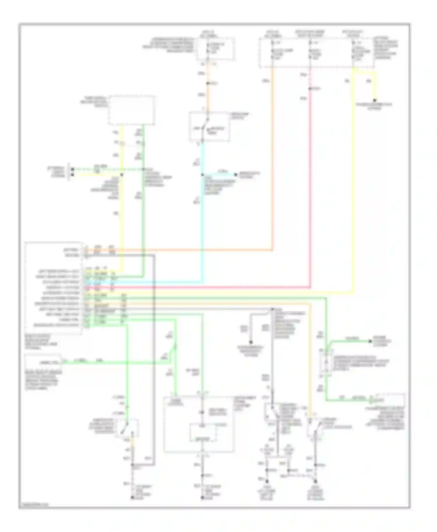 Wiring diagram turn signal/ multifunction switch for Chevrolet Venture I (1996-2005) (1 of 1)