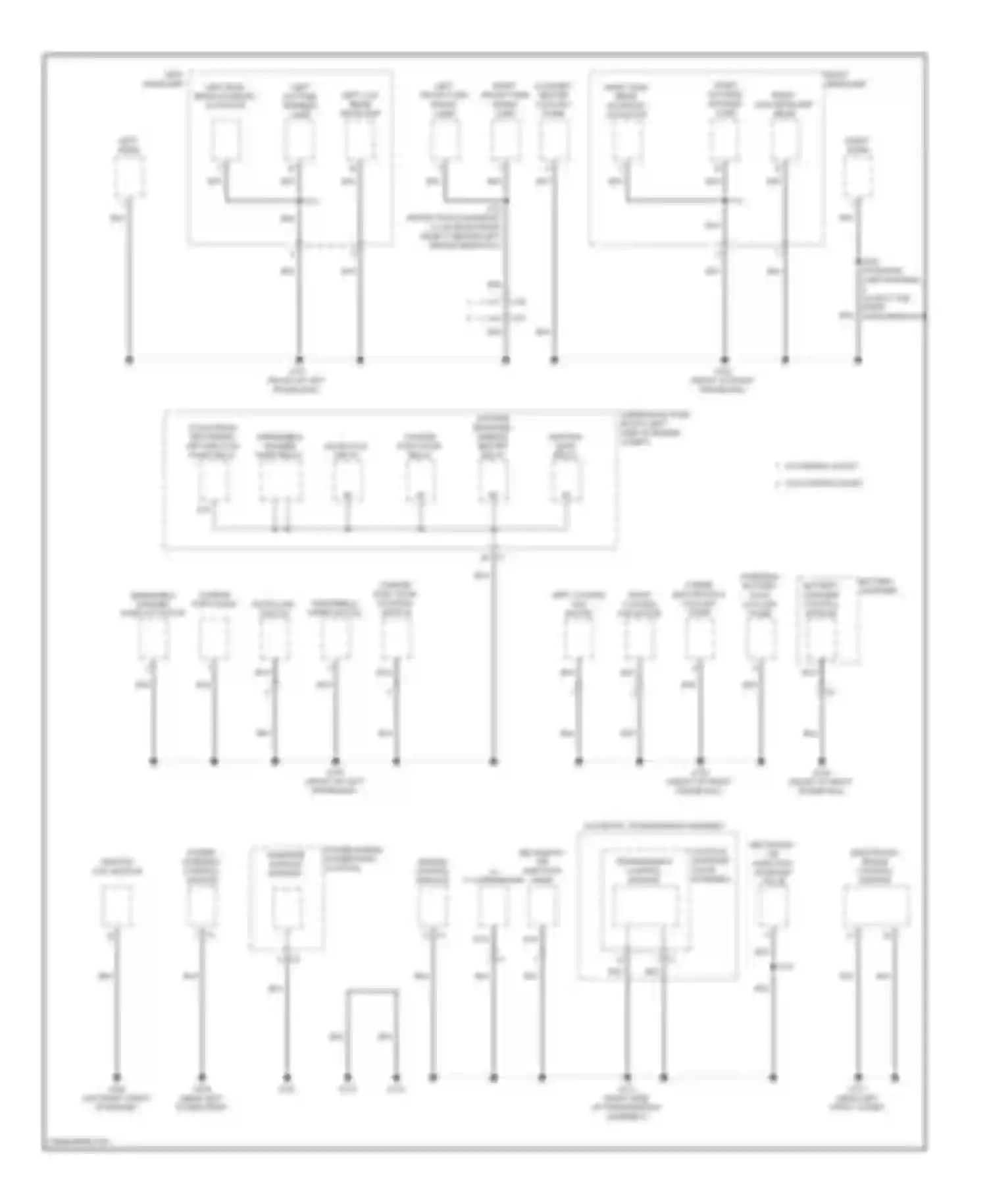 Volt Chevrolet I (2010-2015): Ground distribution circuit (1 of 4)