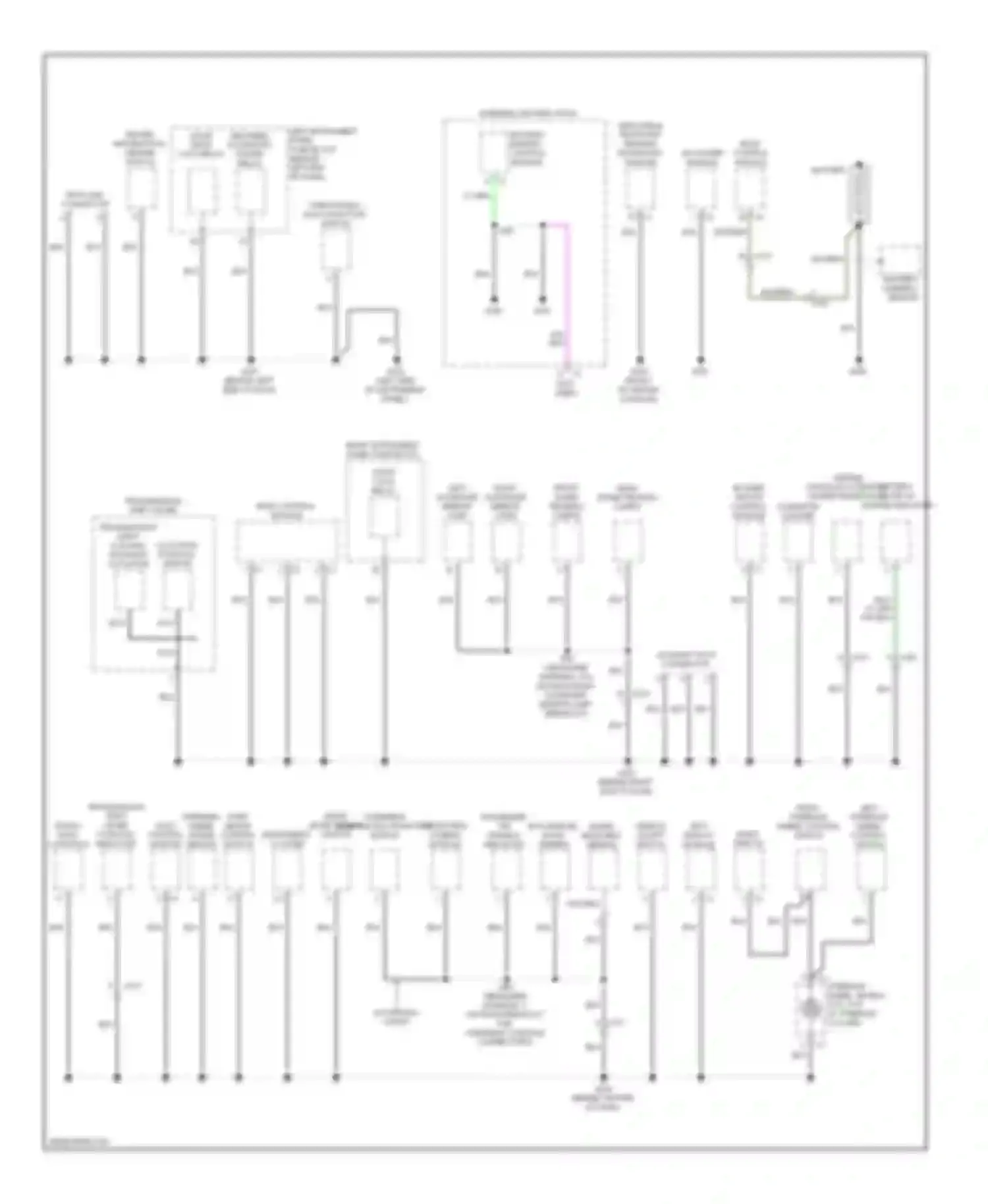 Volt Chevrolet I (2010-2015): Ground distribution circuit (2 of 4)