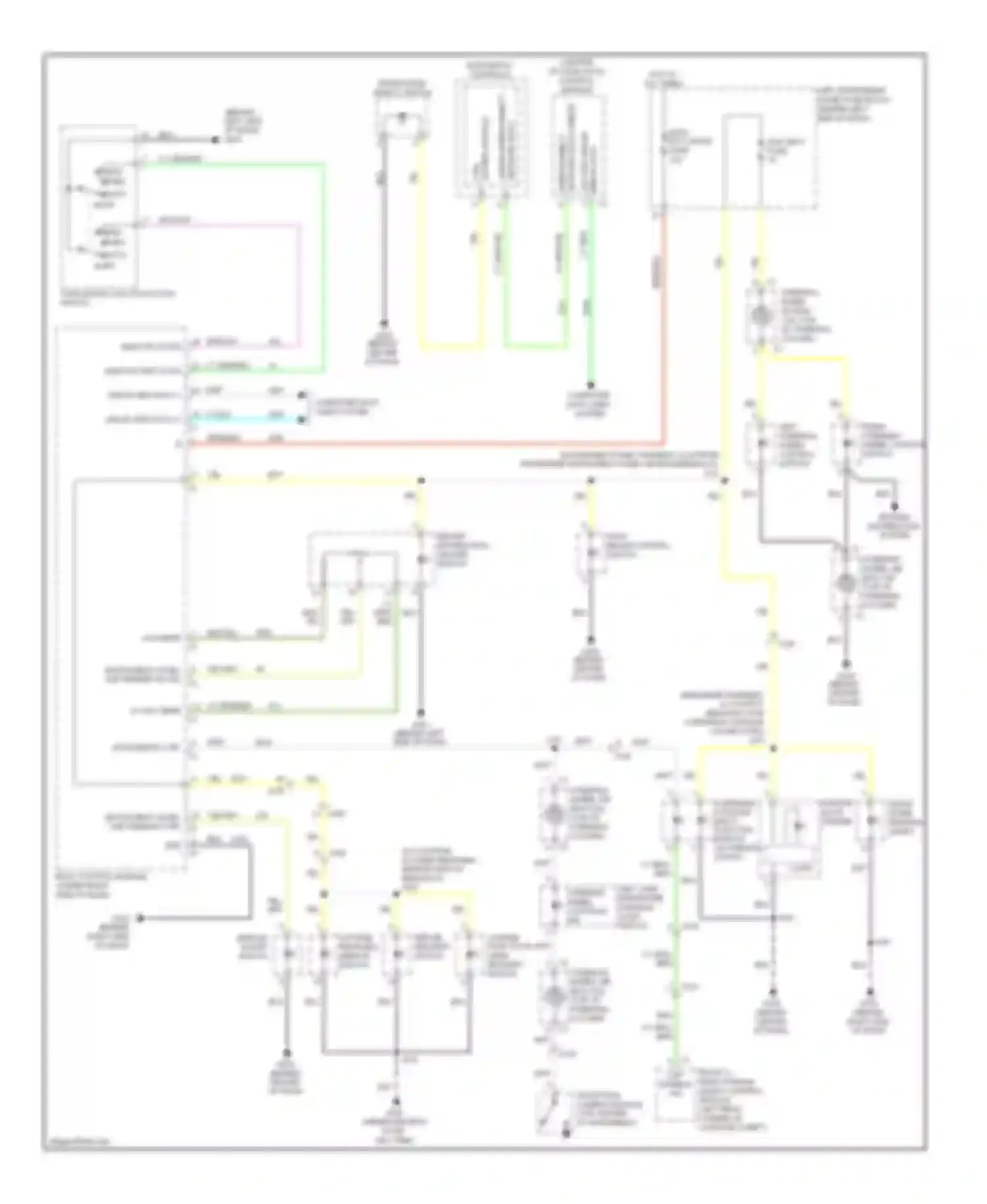 Volt Chevrolet I (2010-2015): Instrument illumination circuit