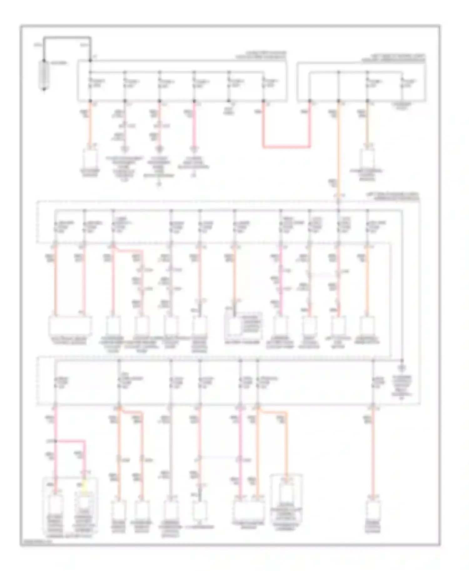 Volt Chevrolet I (2010-2015): Power distribution circuit (1 of 4)