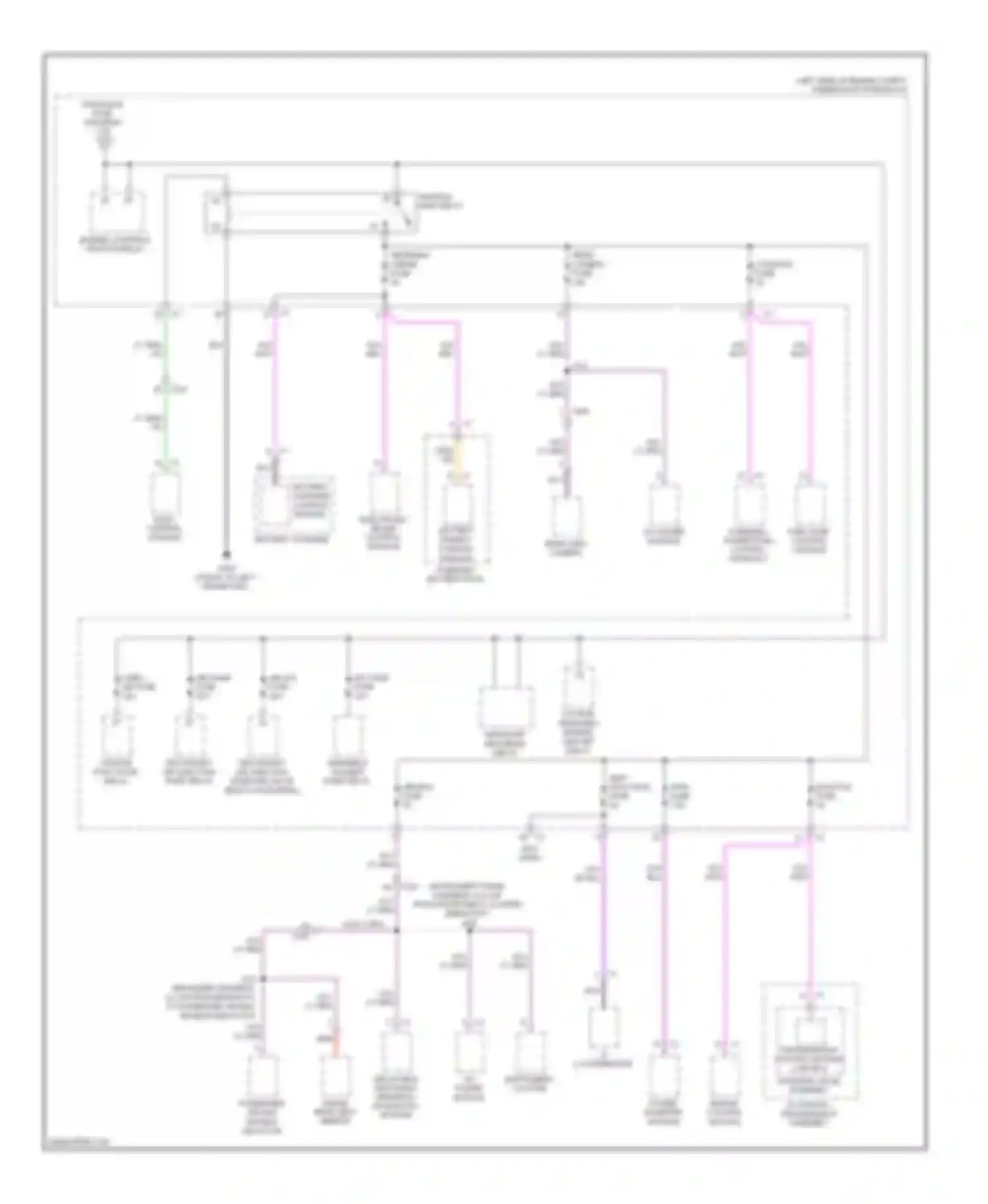 Volt Chevrolet I (2010-2015): Power distribution circuit (2 of 4)