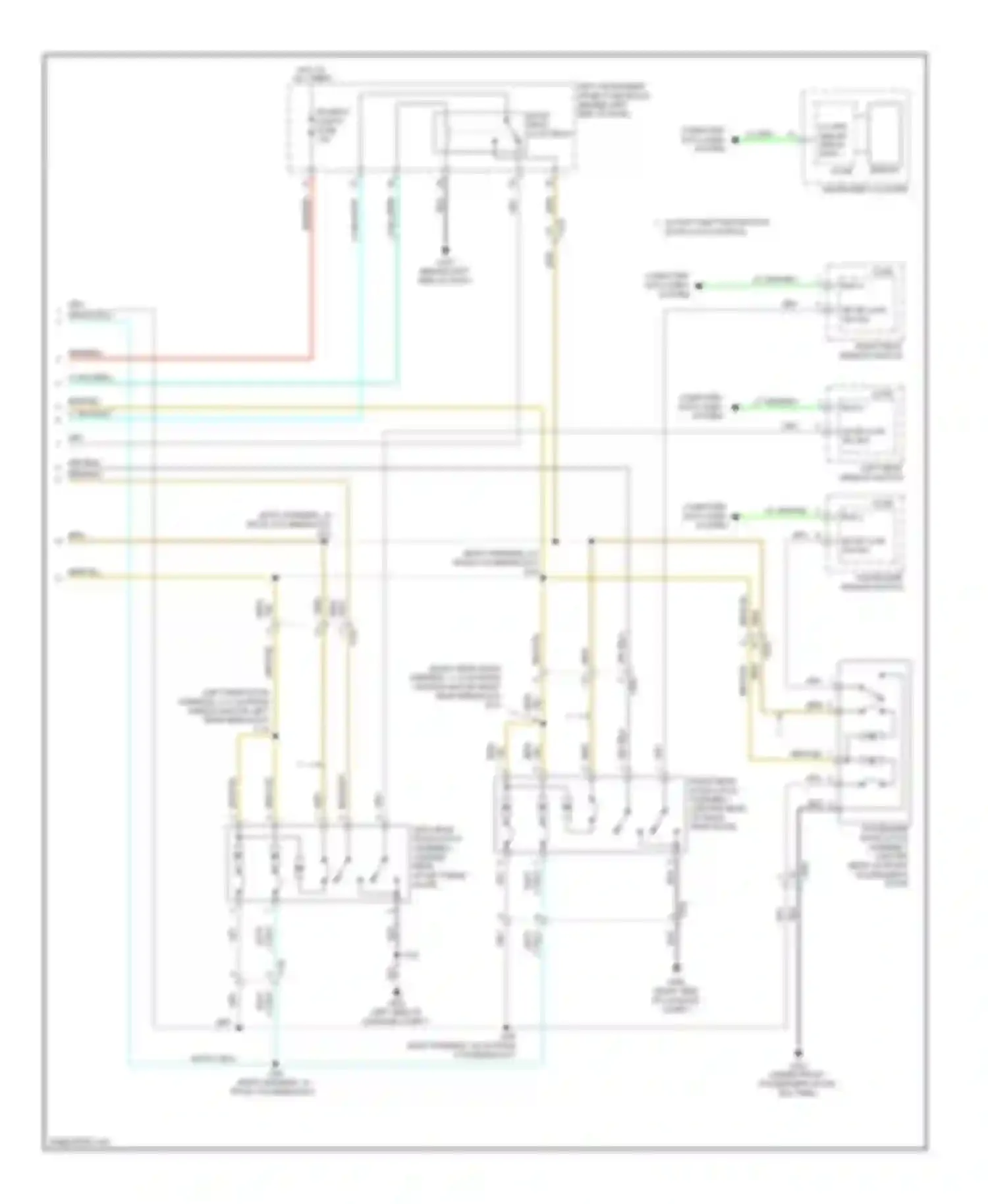 Volt Chevrolet I (2010-2015): Power door locks circuit, without passive keyless entry (2 of 2)