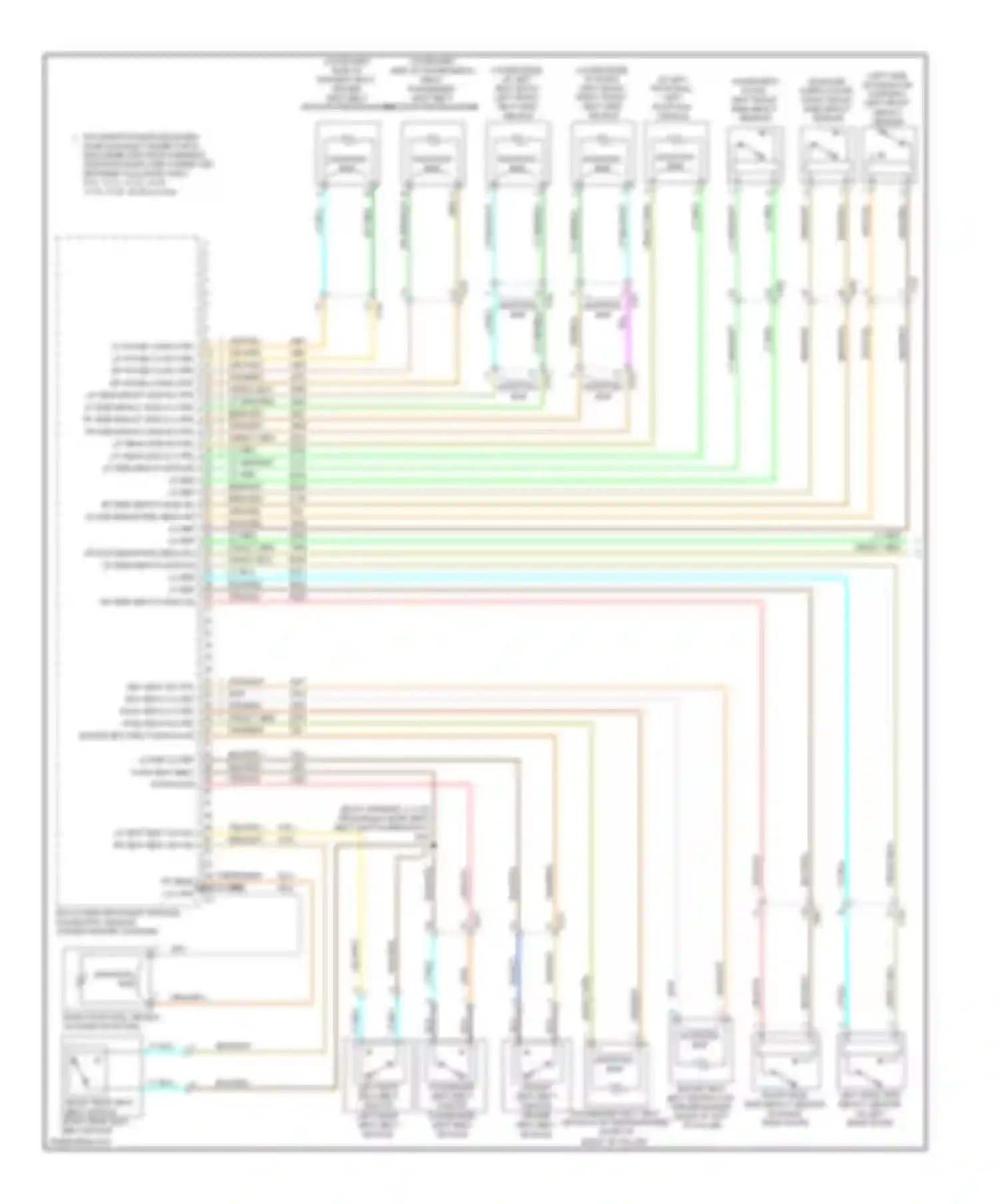 Volt Chevrolet I (2010-2015): Supplemental restraints circuit (1 of 2)